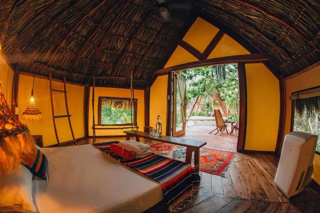 Bedroom, Bed in Ikal Tulum Hotel