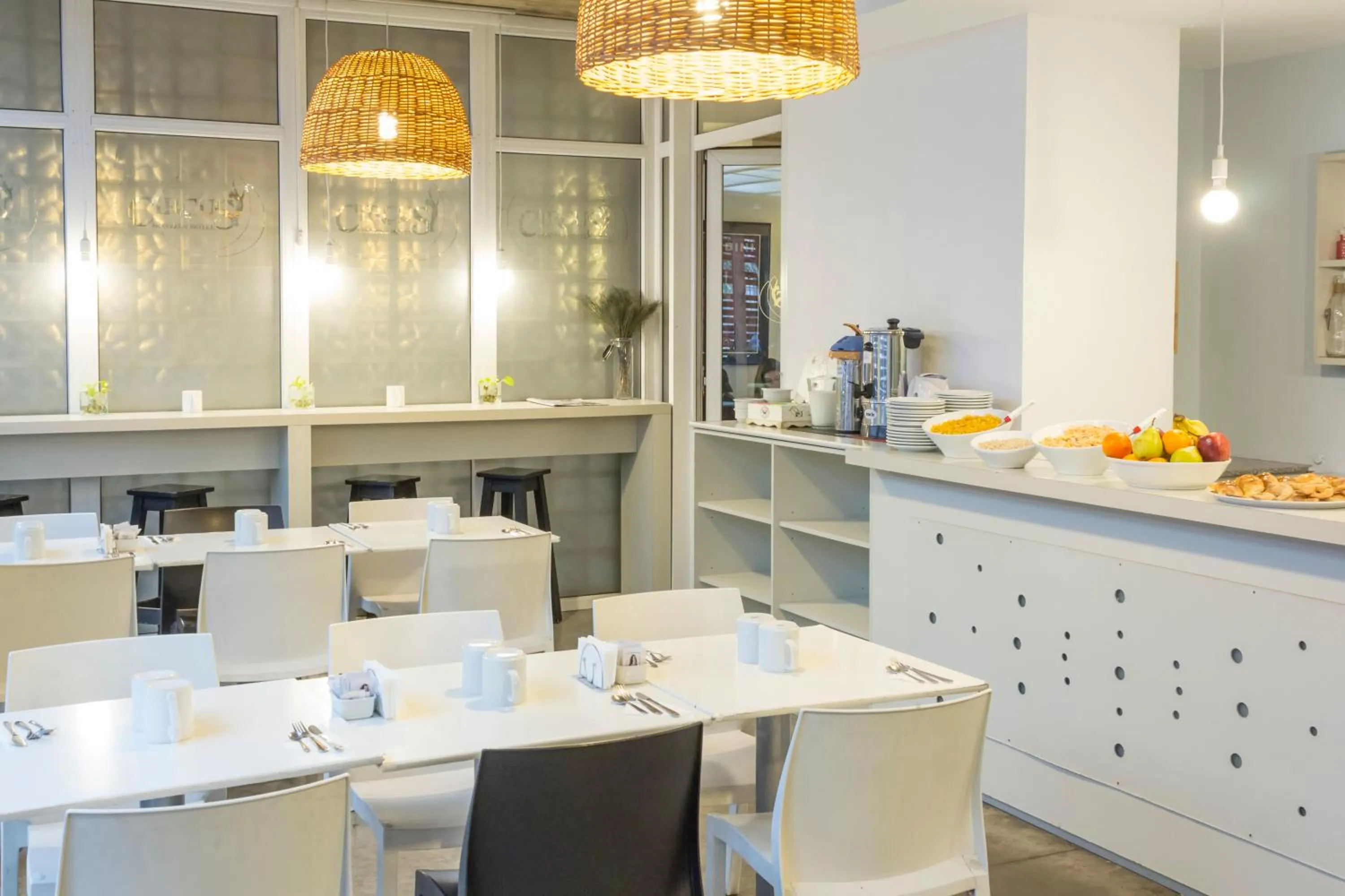 Continental breakfast in Circus Hostel