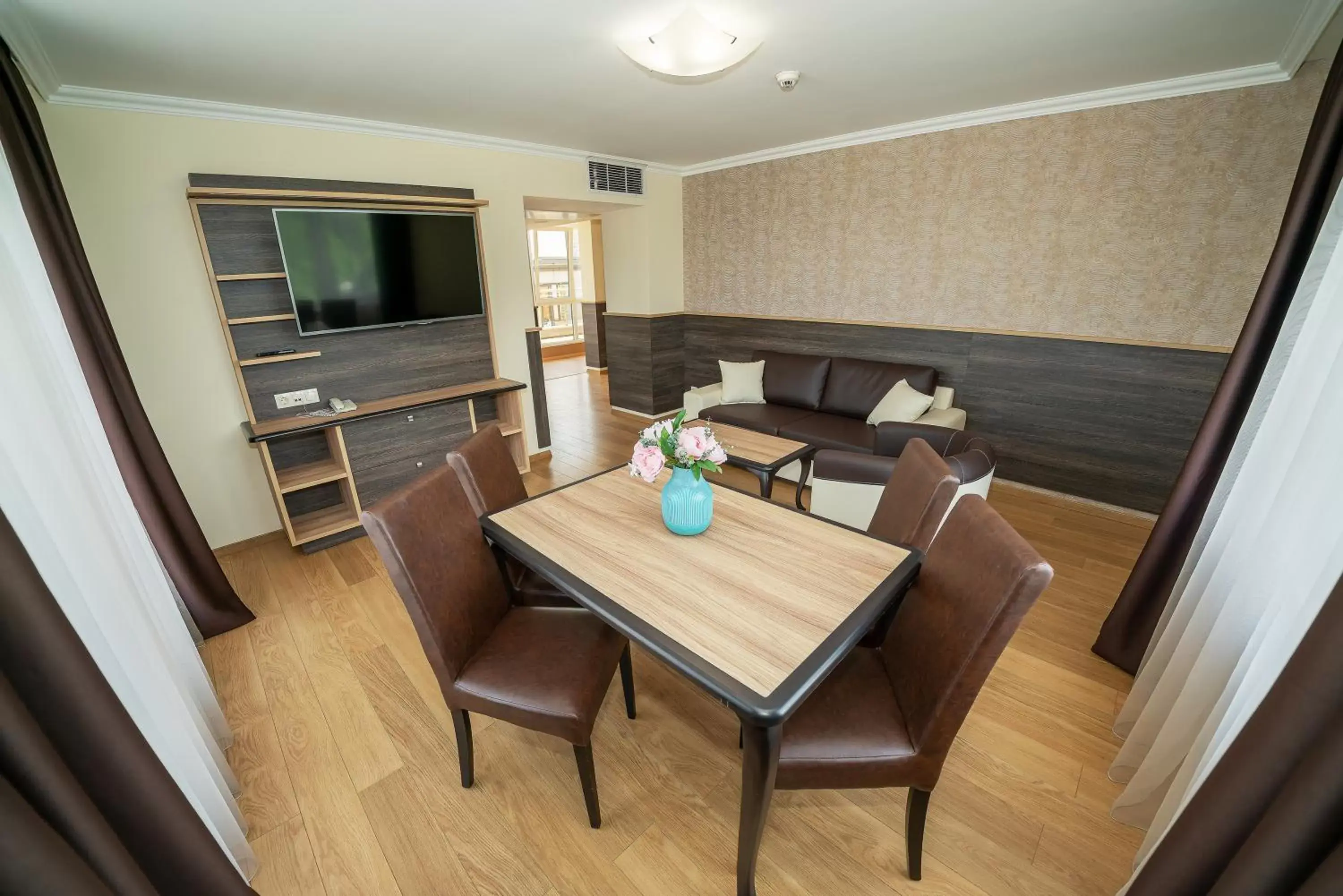 Living room, Dining Area in Hotel ZOO Sofia - Secured Paid Parking