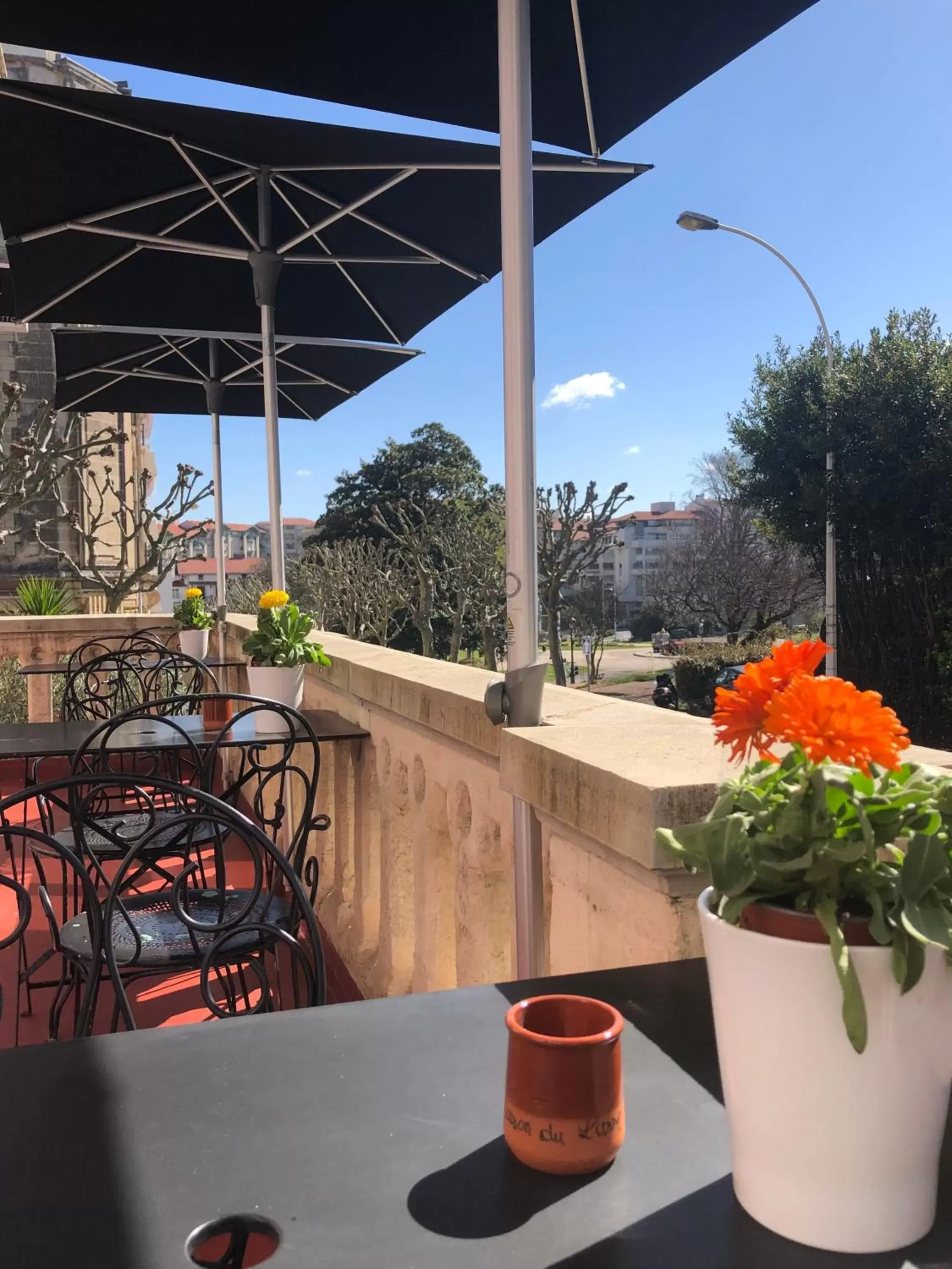 Balcony/Terrace in Hôtel & Espace Bien-être La Maison du Lierre