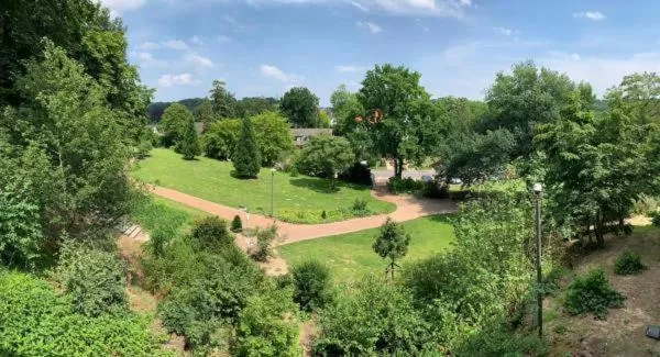 Garden view in Burg Wassenberg