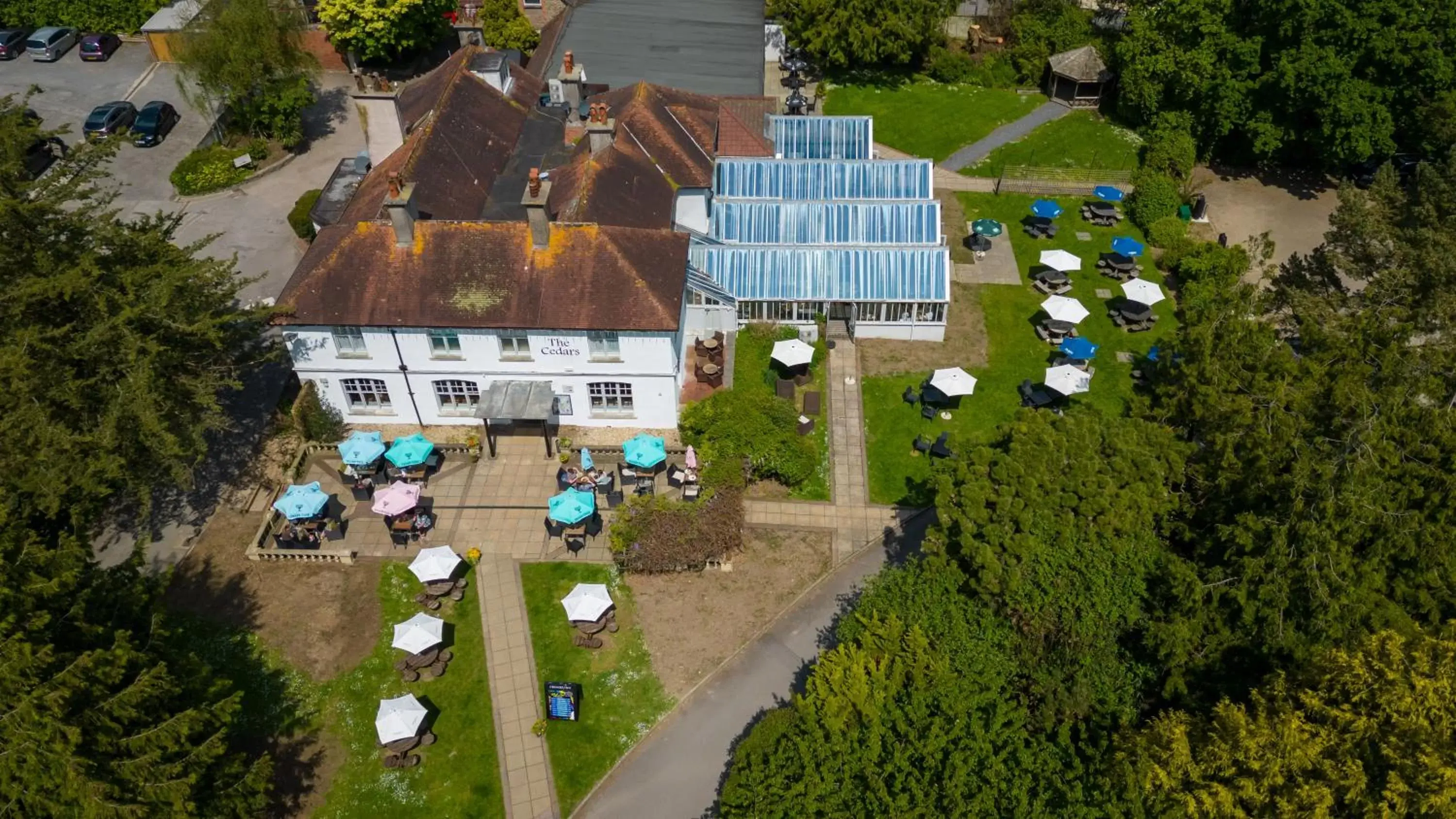 View (from property/room), Bird's-eye View in Cedars Inn by Greene King Inns