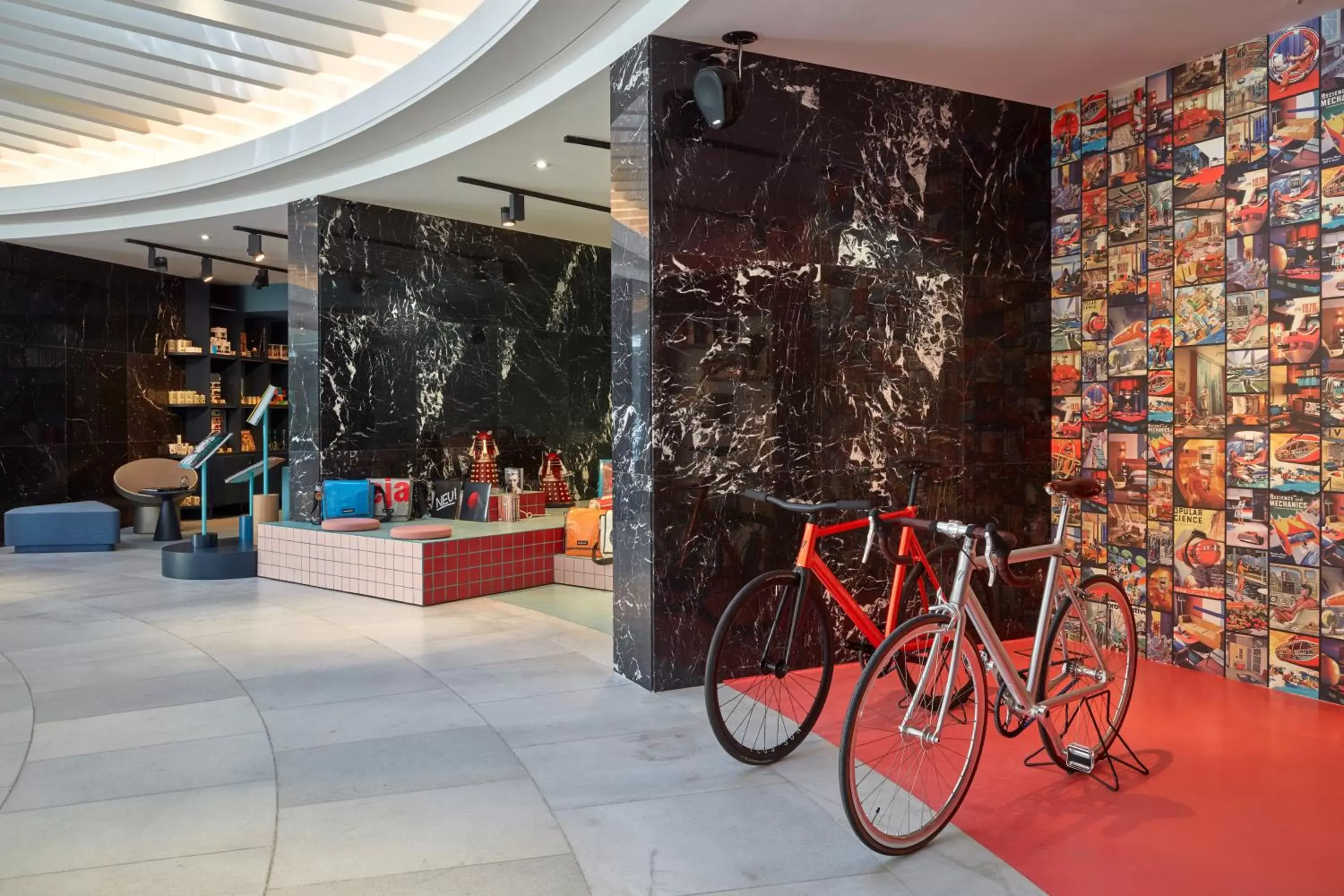 Lobby or reception in 25hours Hotel The Circle Lobby or reception in 25hours Hotel The Circle