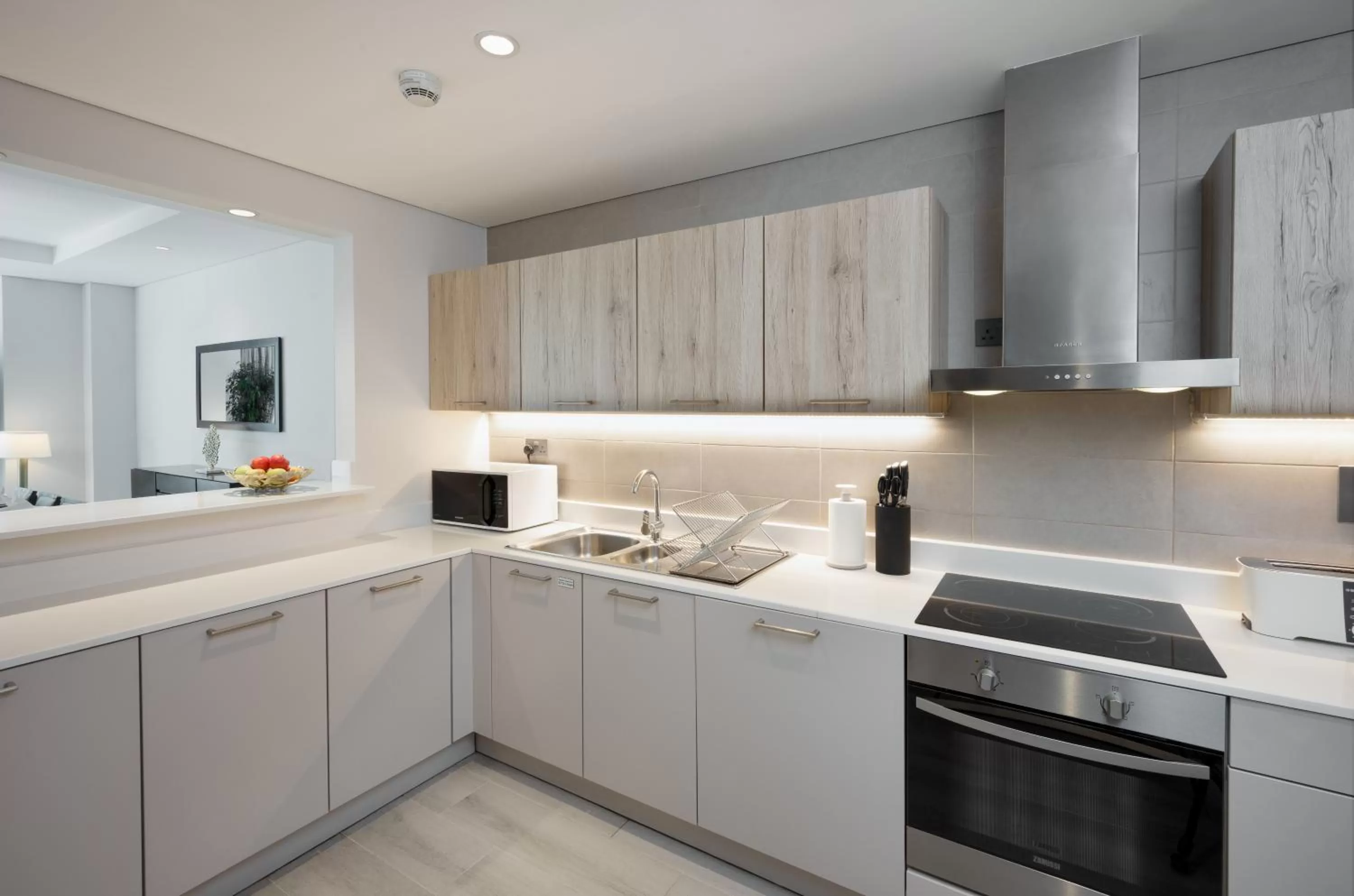 Kitchen or kitchenette in Centara West Bay Hotel & Residences Doha