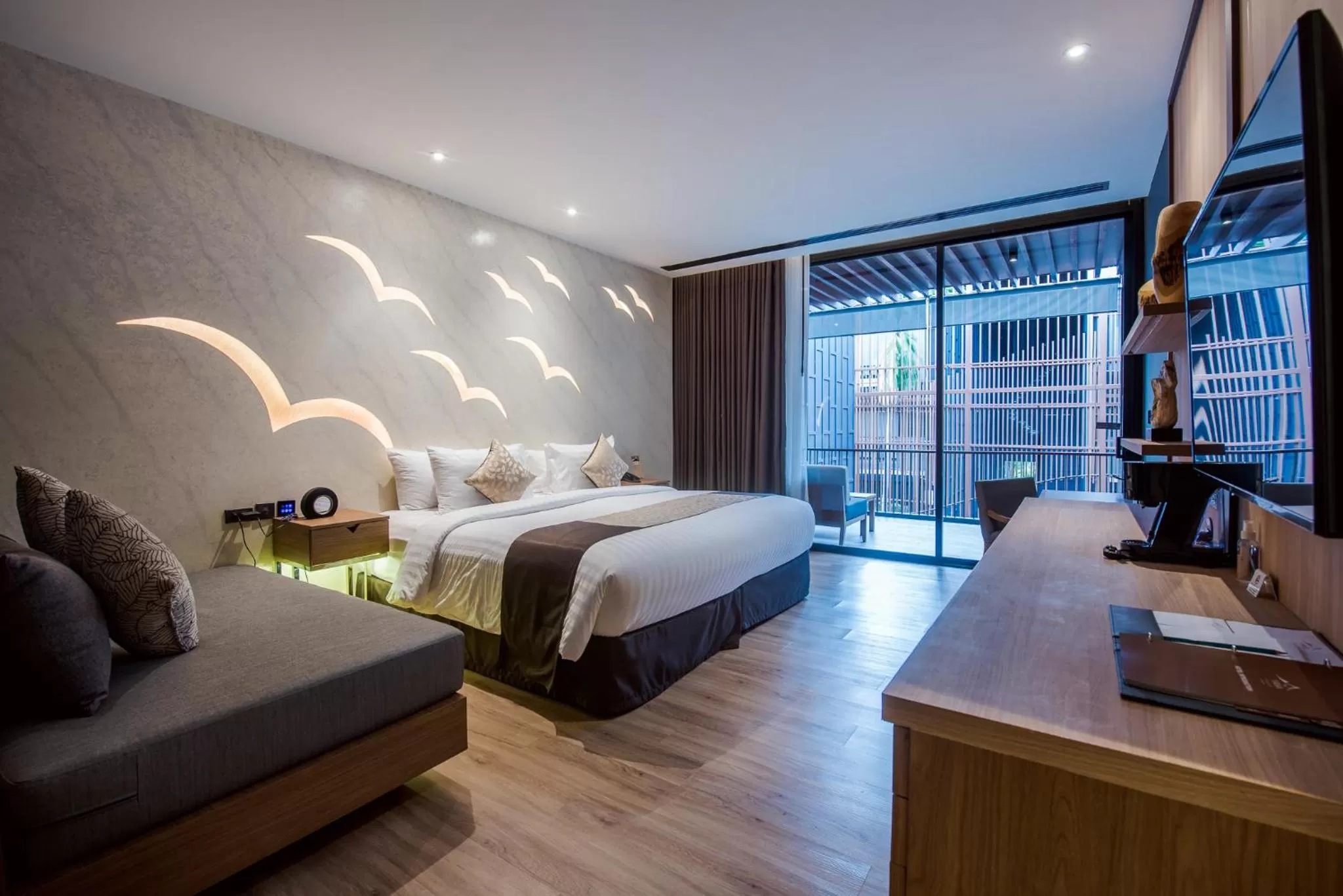 Decorative detail, Bed in The Yana Villas Hua Hin