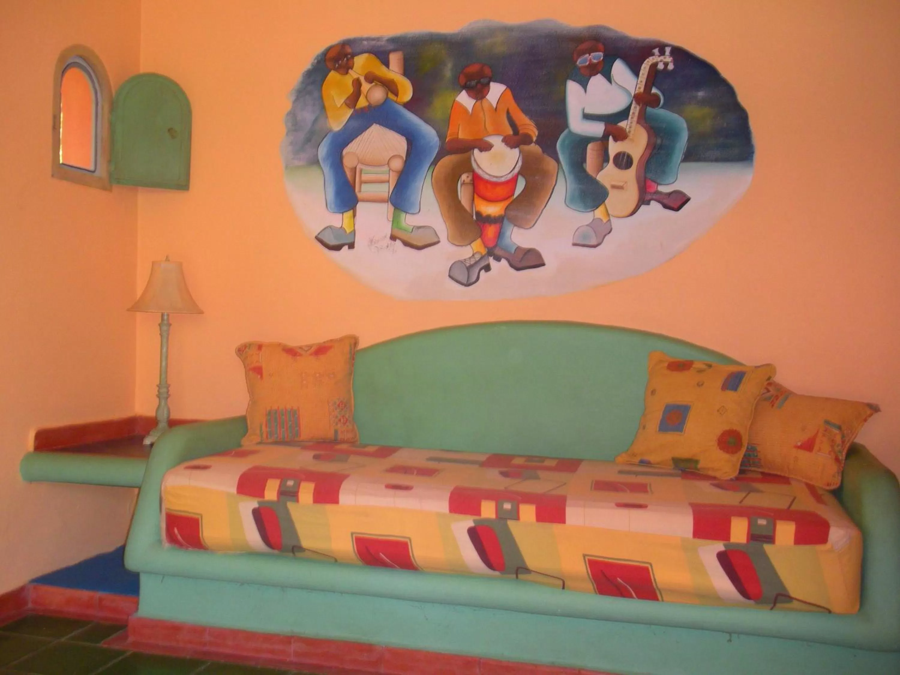 Seating area, Bed in Hotel - Residencial Madrugada