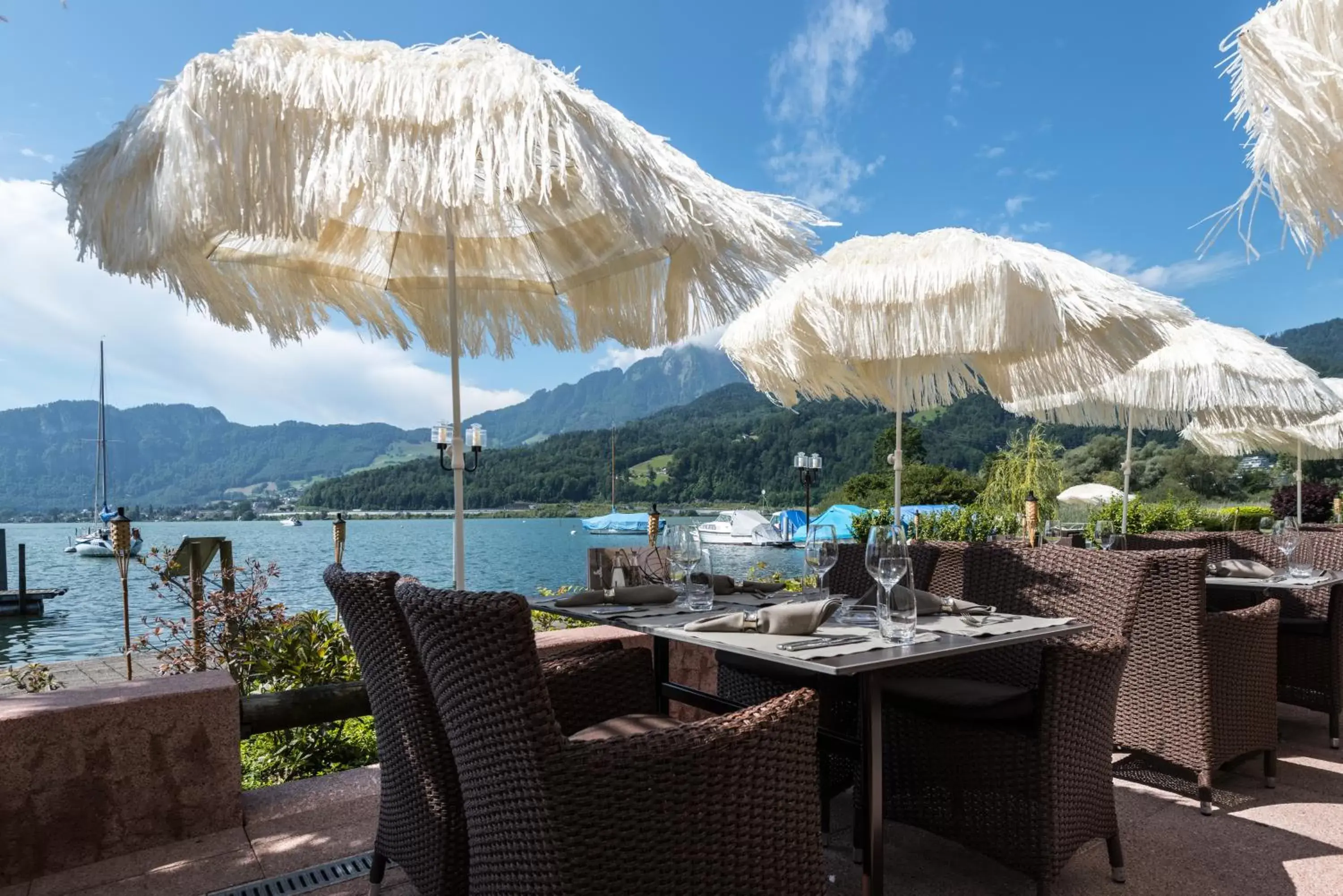 Restaurant/places to eat, Mountain View in Seehotel Sternen