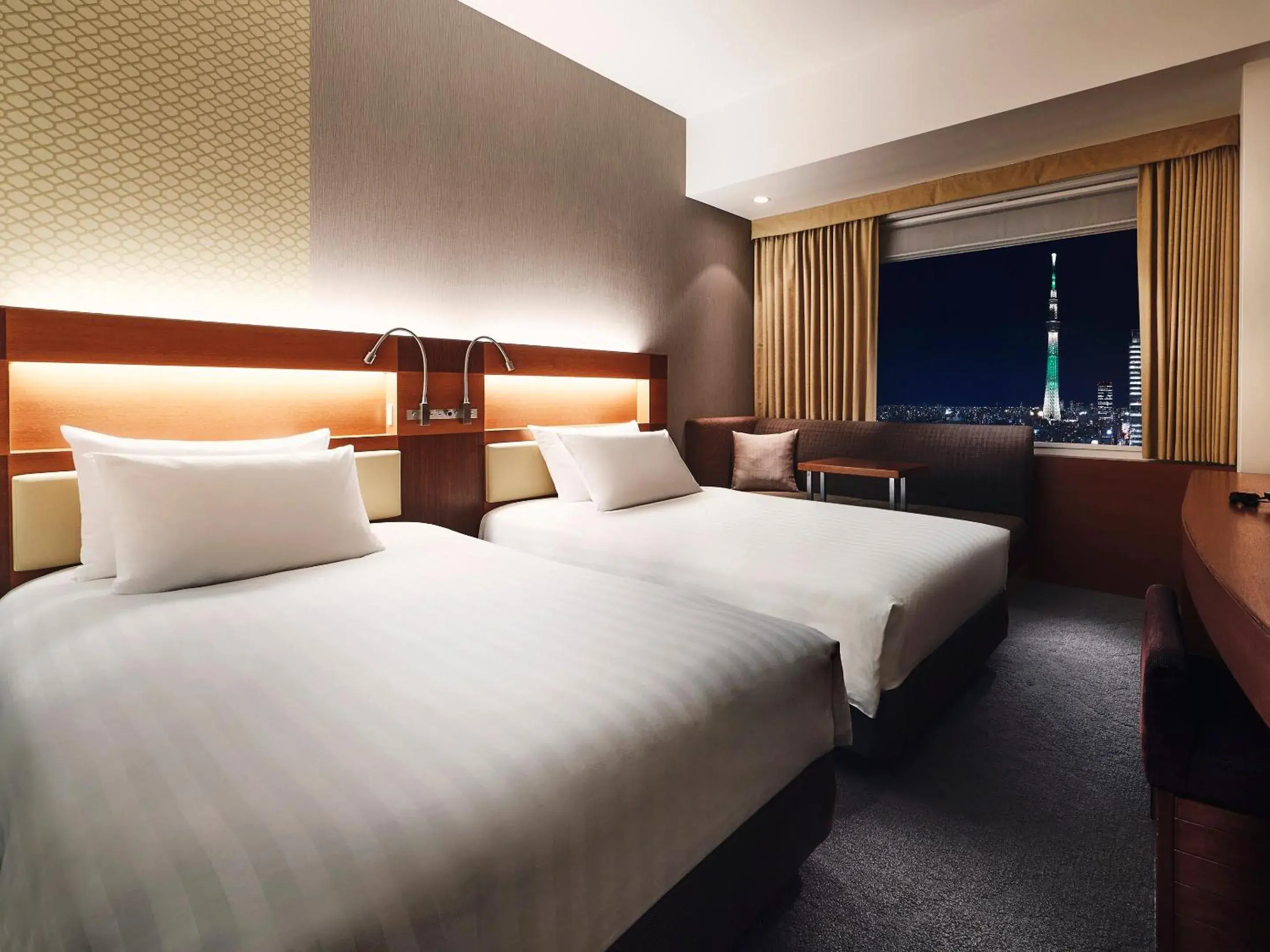 Photo of the whole room, Bed in Lotte City Hotel Kinshicho Tokyo