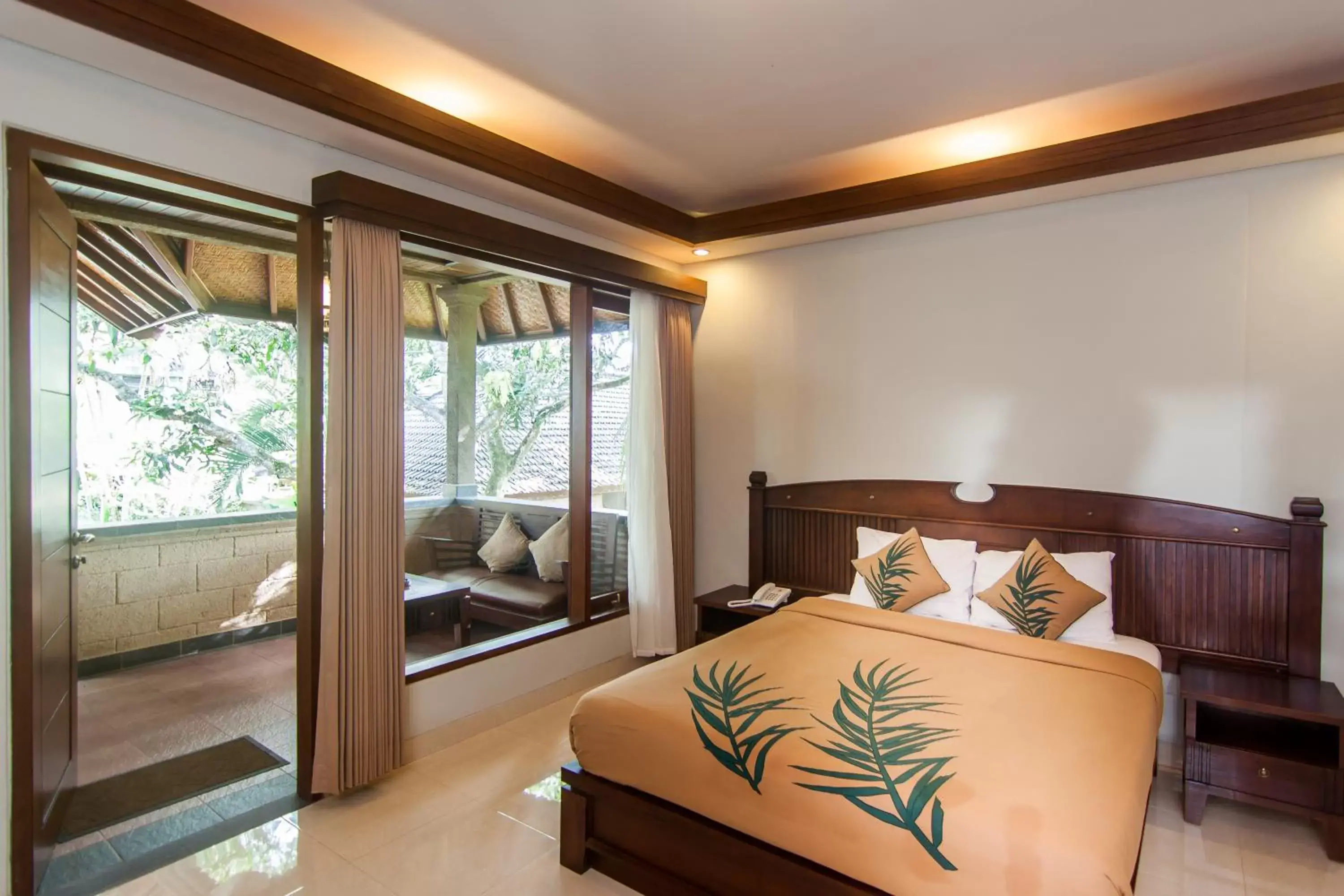 Bed in De Munut Balinese Resort