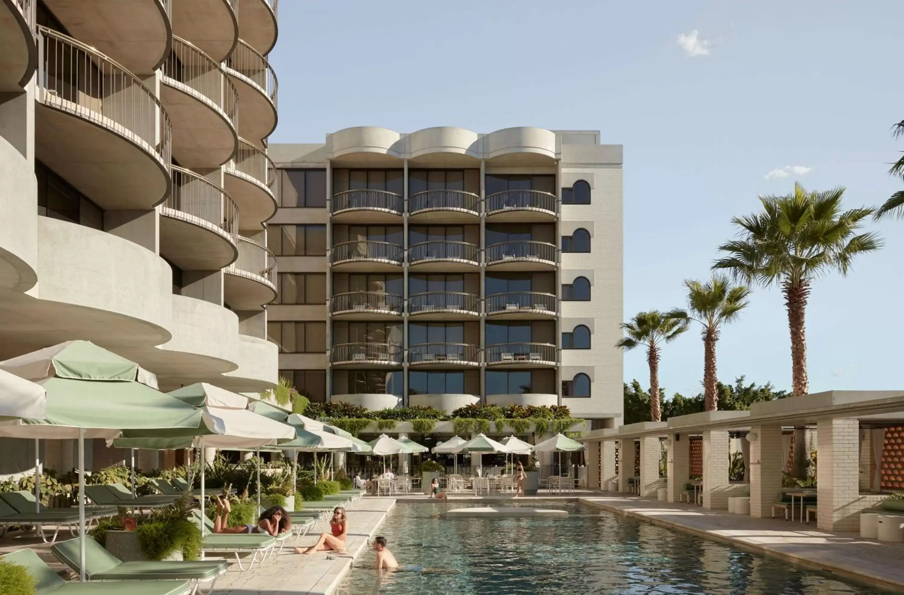 Pool view in The Calile Hotel Pool view in The Calile Hotel