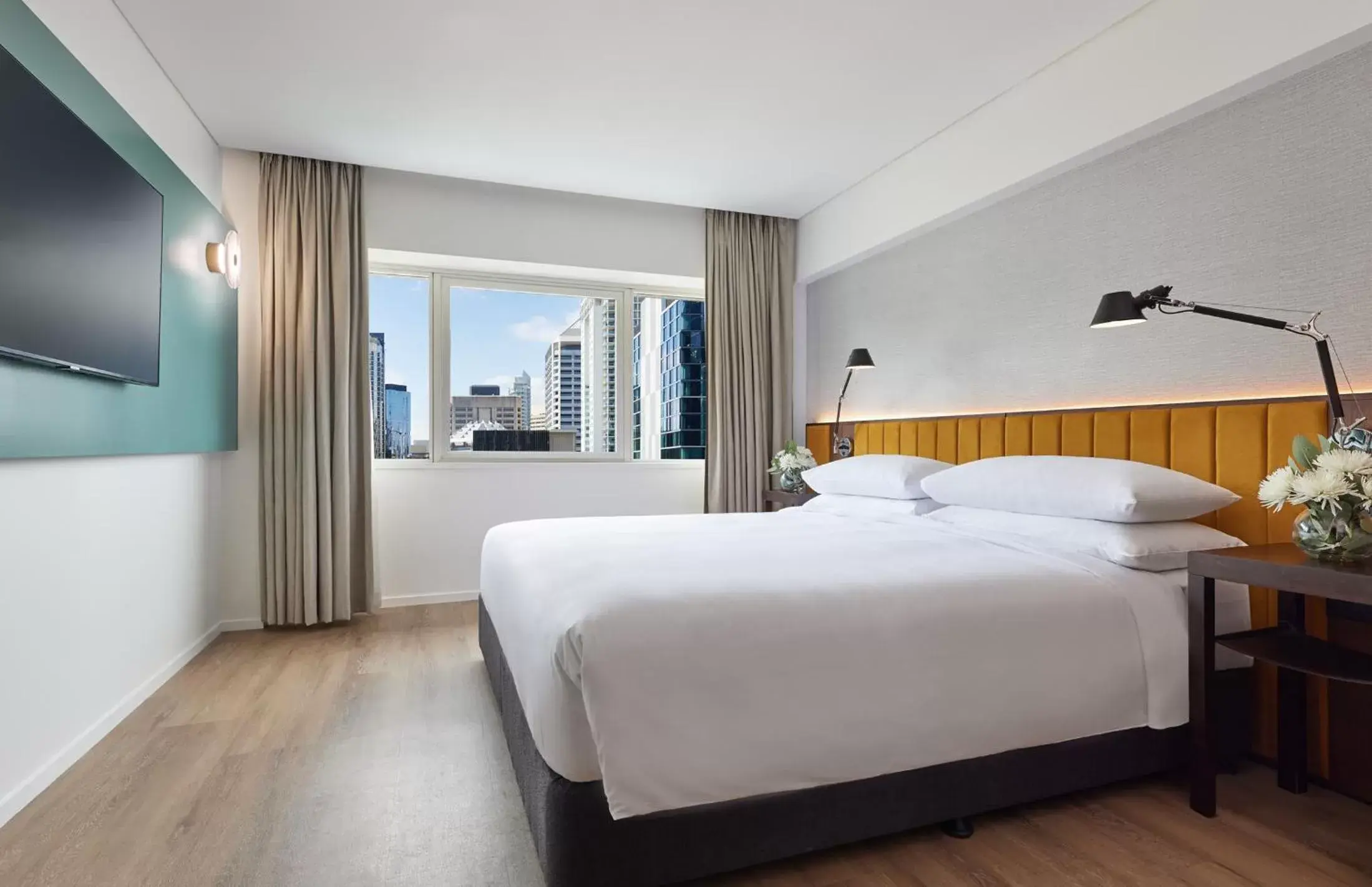Bed in Hyatt Regency Brisbane