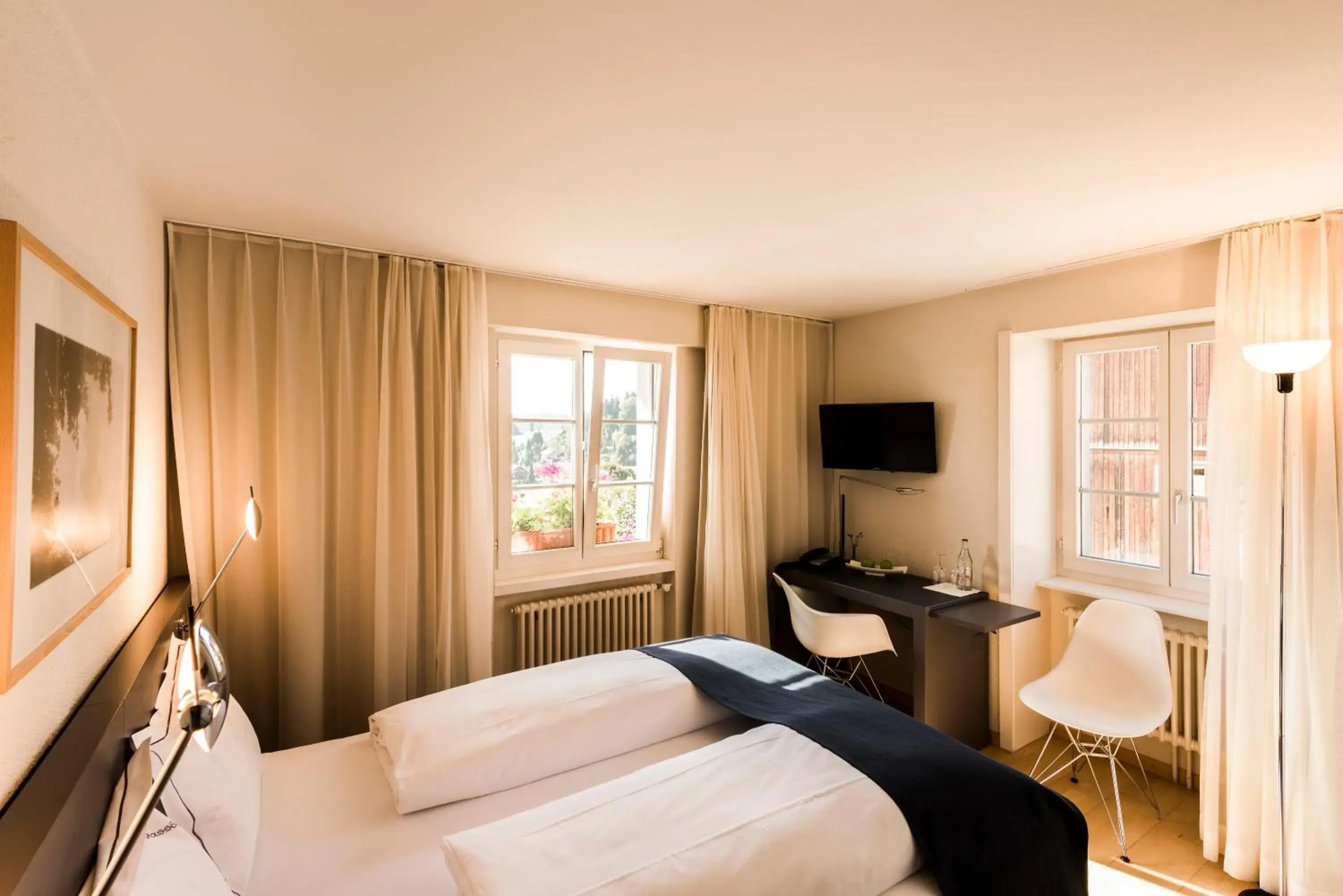 Bed in Hotel Wassberg