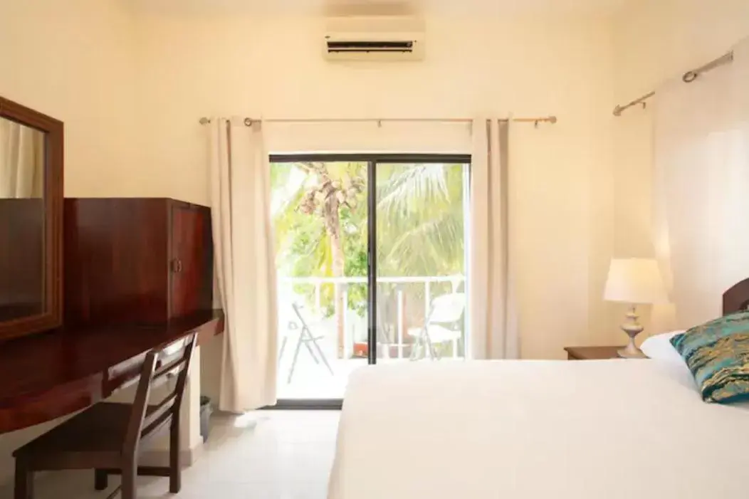 Bed in Hotel Caribe