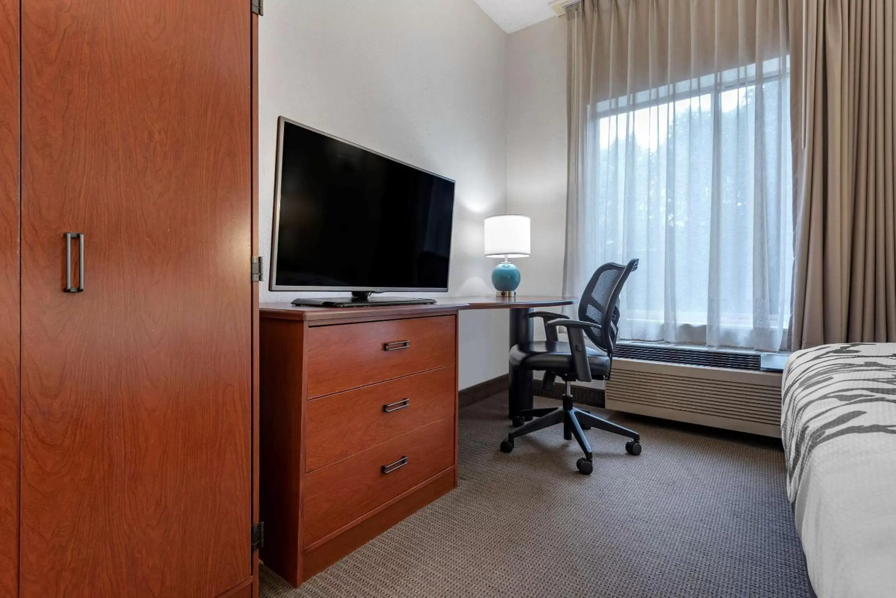 TV and multimedia, Bed in Sleep Inn Amherst - Buffalo North near University TV and multimedia, Bed in Sleep Inn Amherst - Buffalo North near University