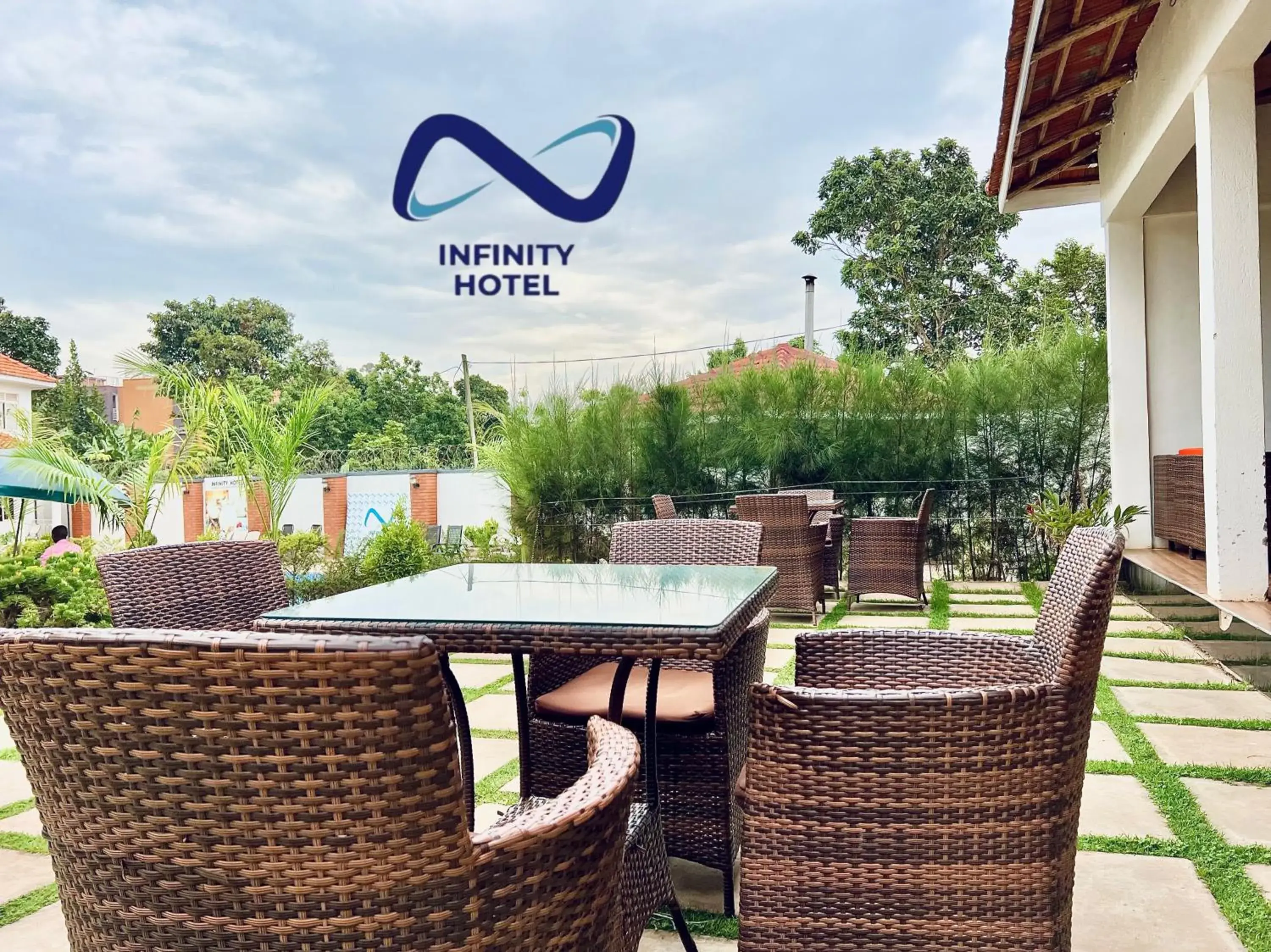 Garden in Infinity Hotel Kampala