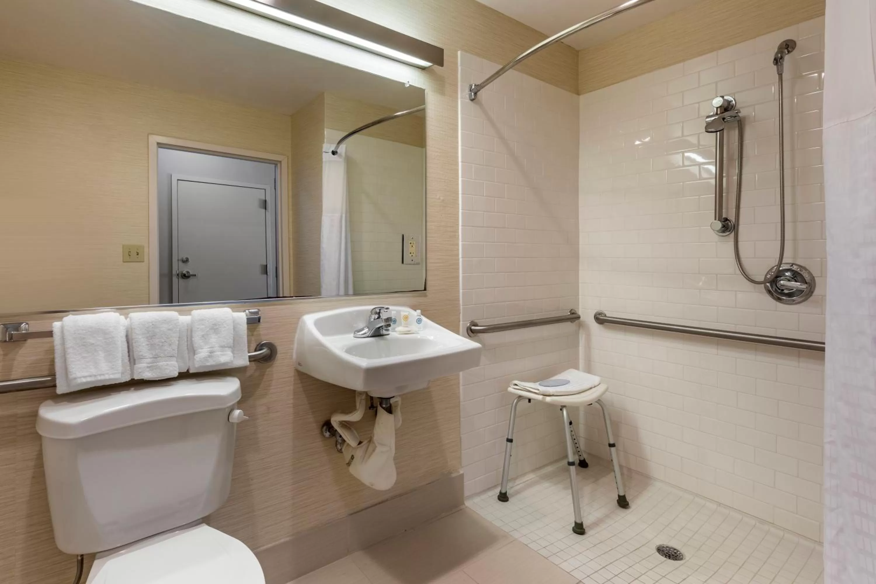 Shower in Comfort Inn & Suites North Dallas-Addison