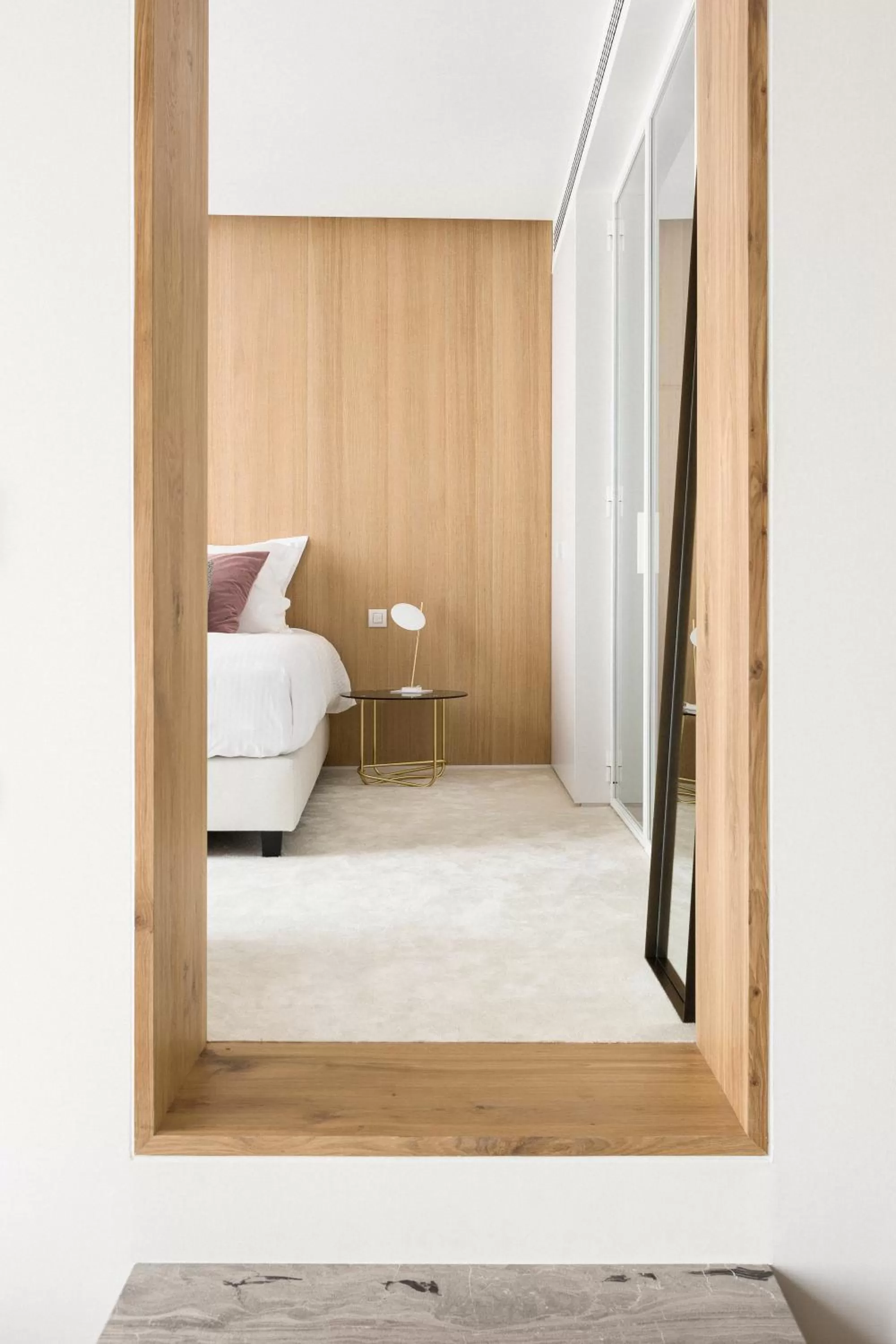 Bed in Gulde Schoen Luxury Studio-apartments