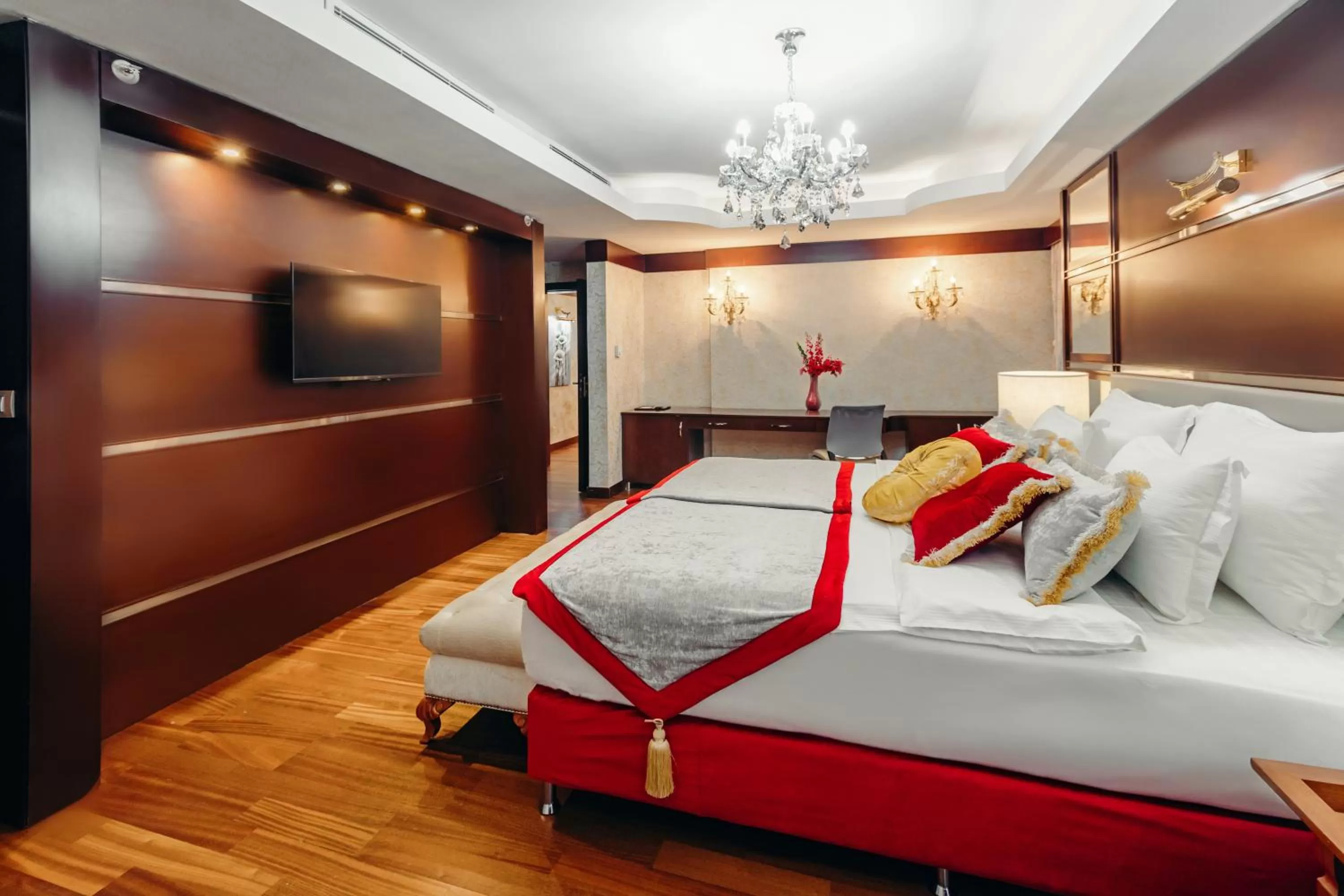 Bedroom, Bed in Dedeman Oskemen Hotel