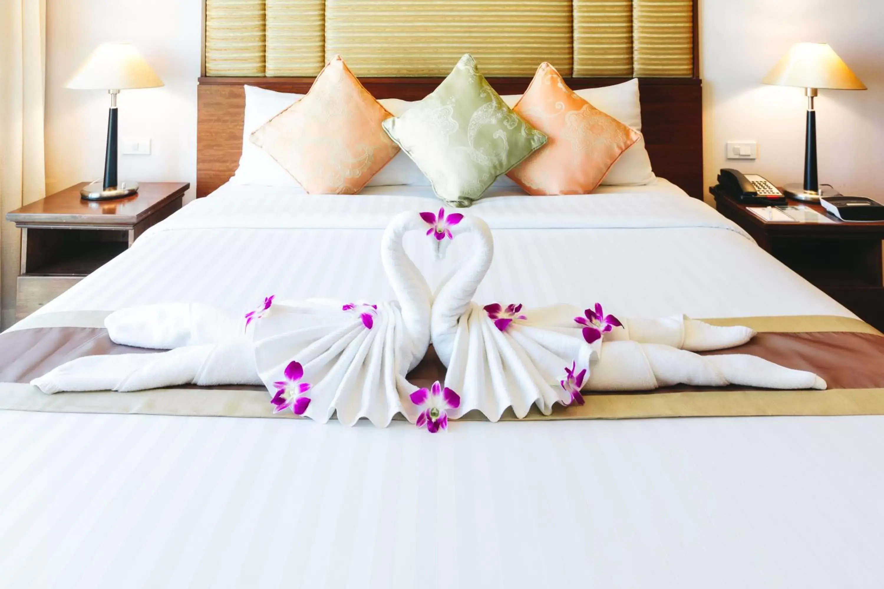 Bed in Column Bangkok Hotel