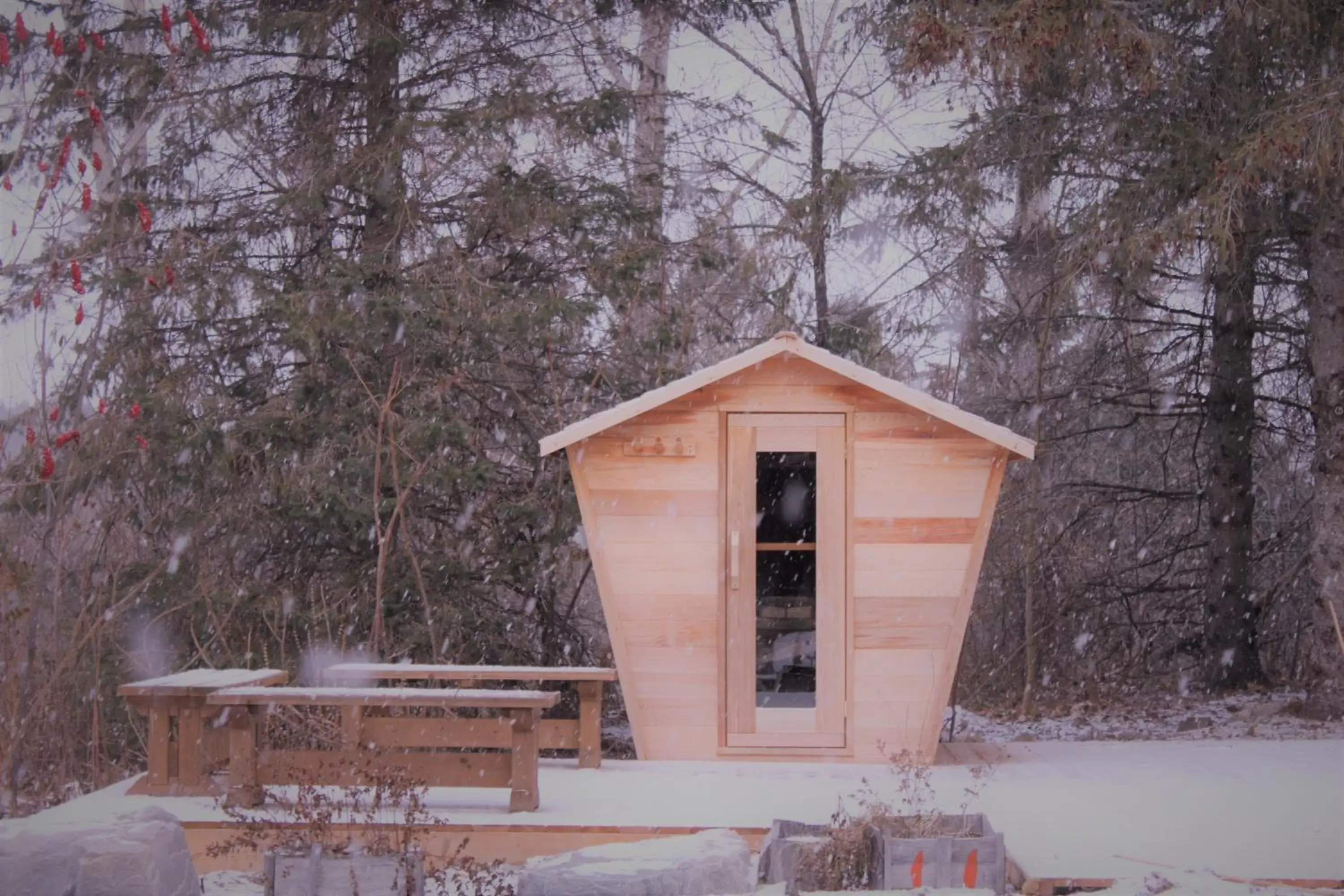 Sauna, Winter in La Grange Country Inn