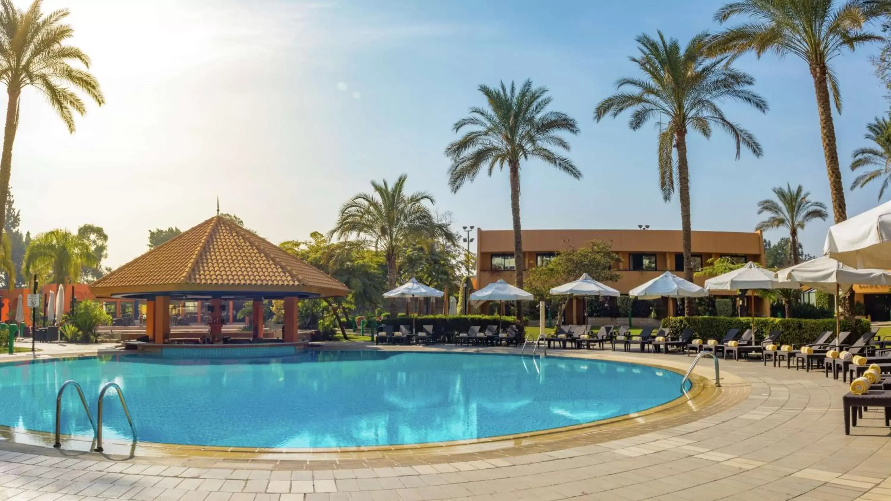 Pool view, Swimming Pool in Hilton Cairo Heliopolis Hotel