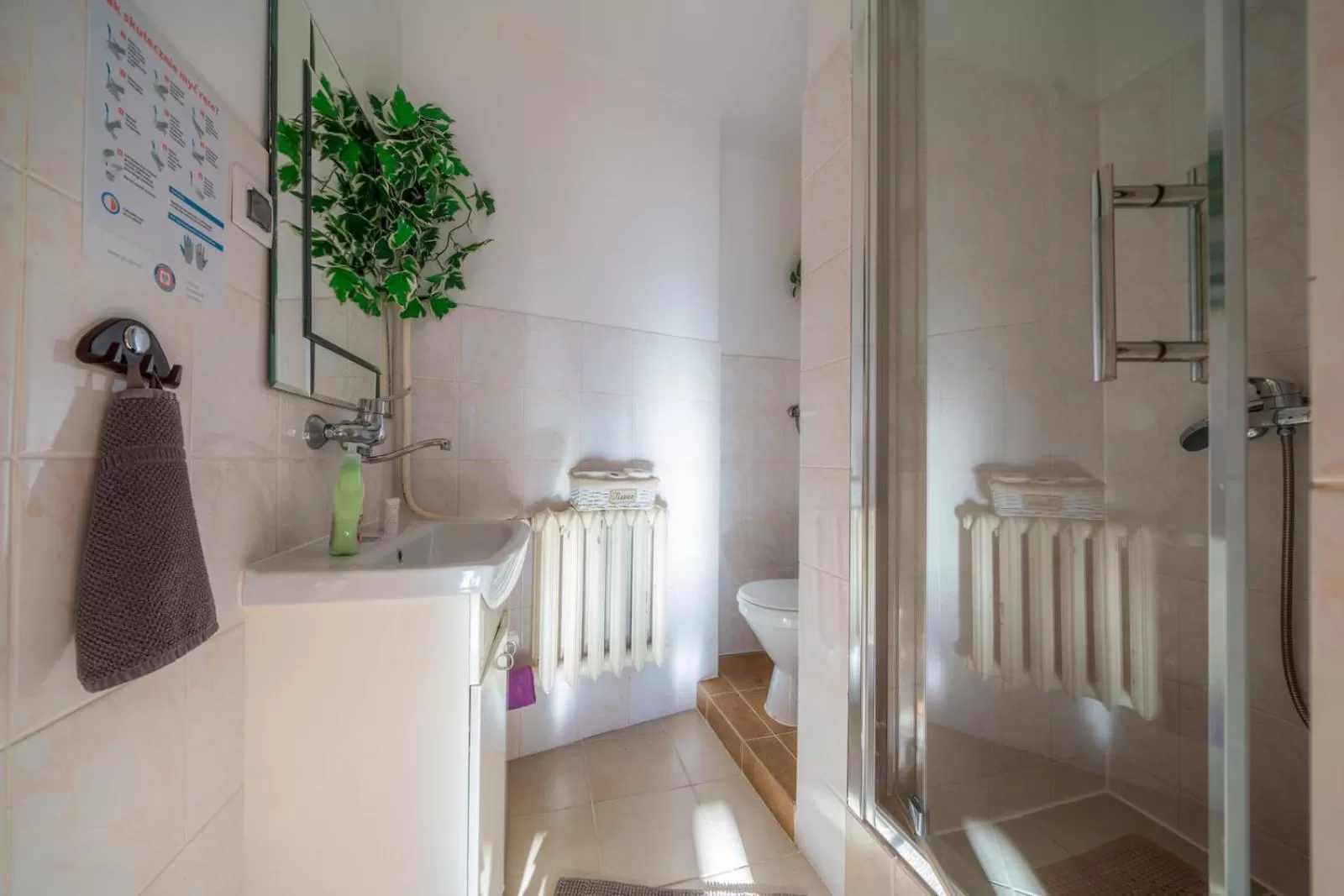 Shower in Pokoje Gościnne U Małgorzaty Jacuzzi & Sauna