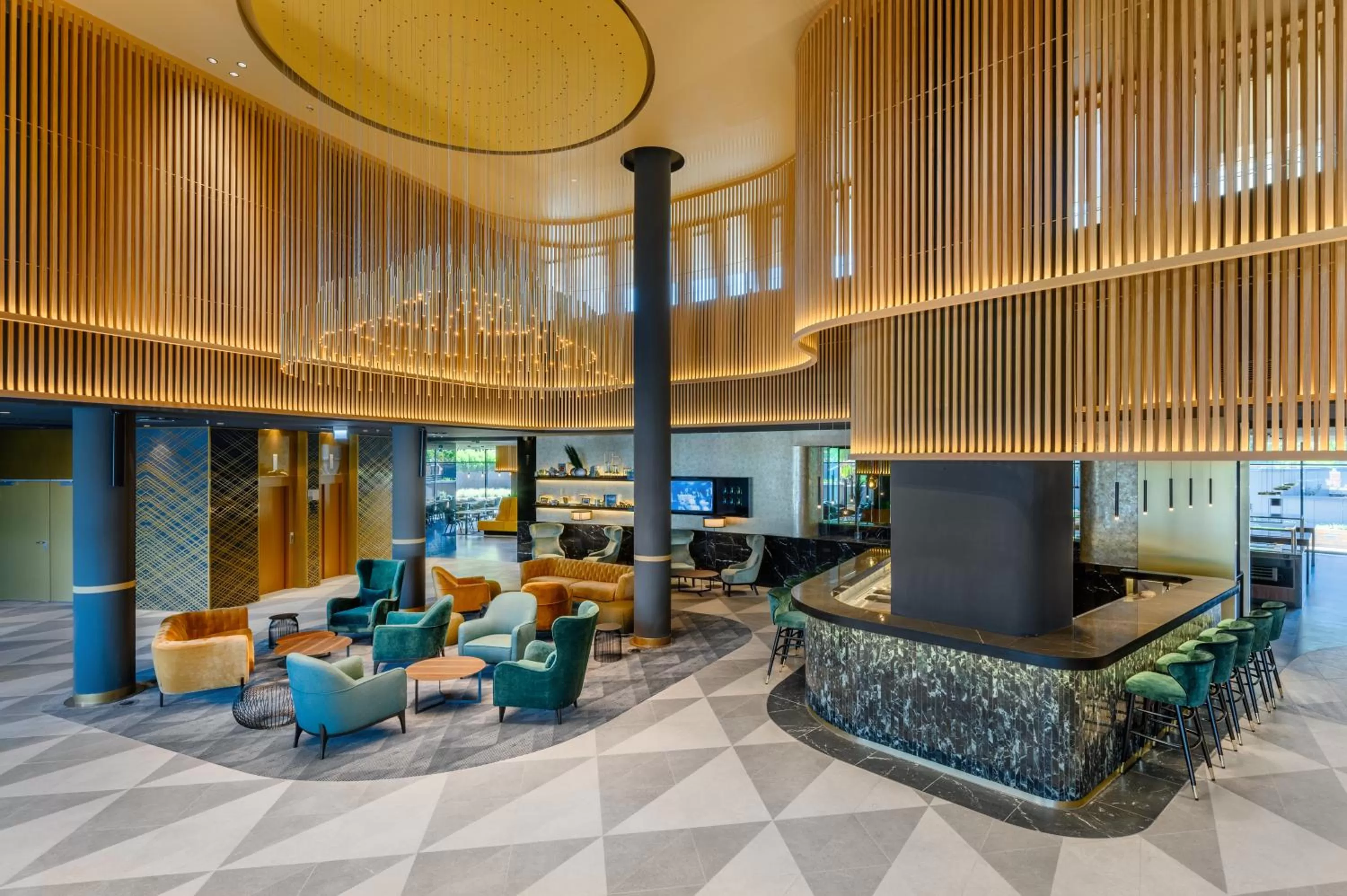 Lobby or reception in Grand Hotel Esztergom