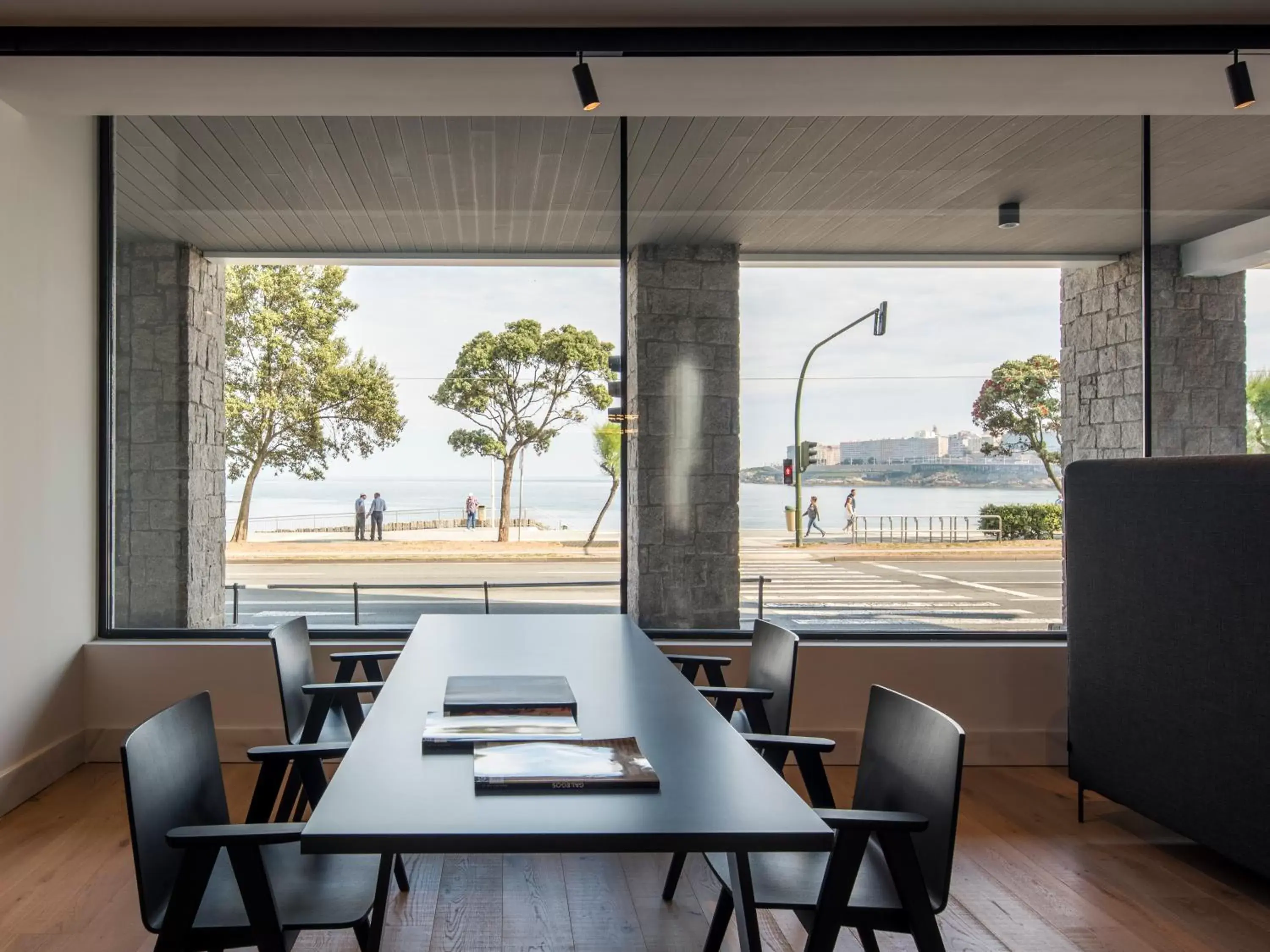 Lobby or reception in Hotel Riazor Lobby or reception in Hotel Riazor