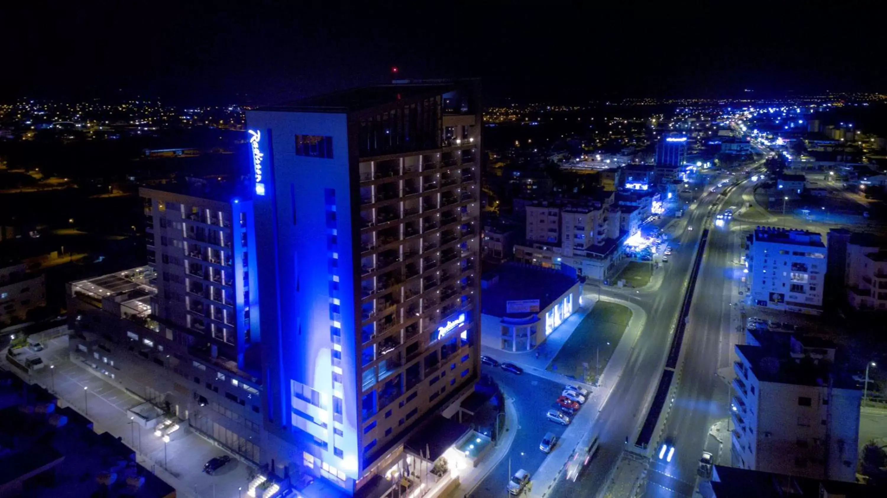 Property building, Bird's-eye View in Radisson Blu Hotel, Larnaca