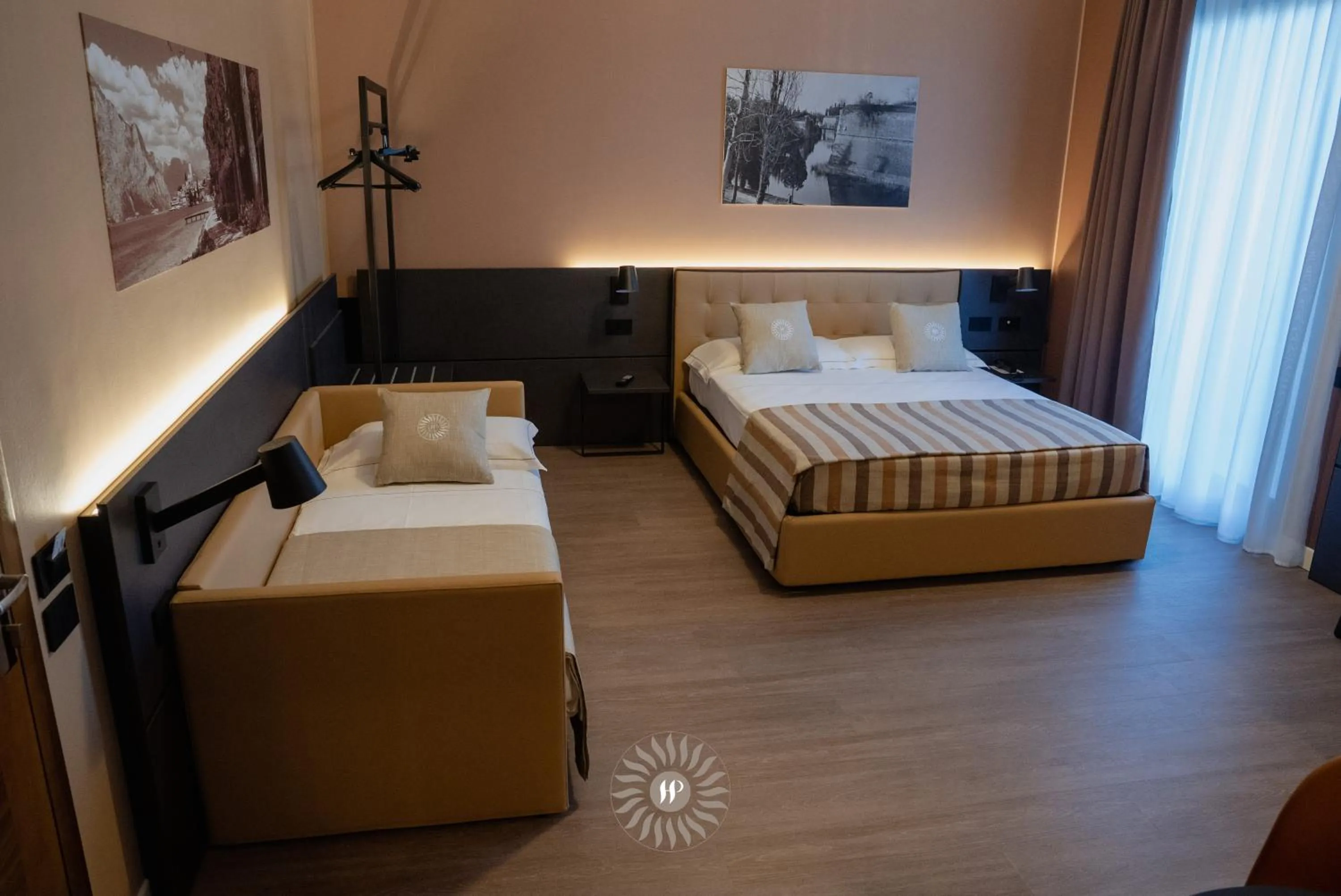 Bed in Hotel Puccini