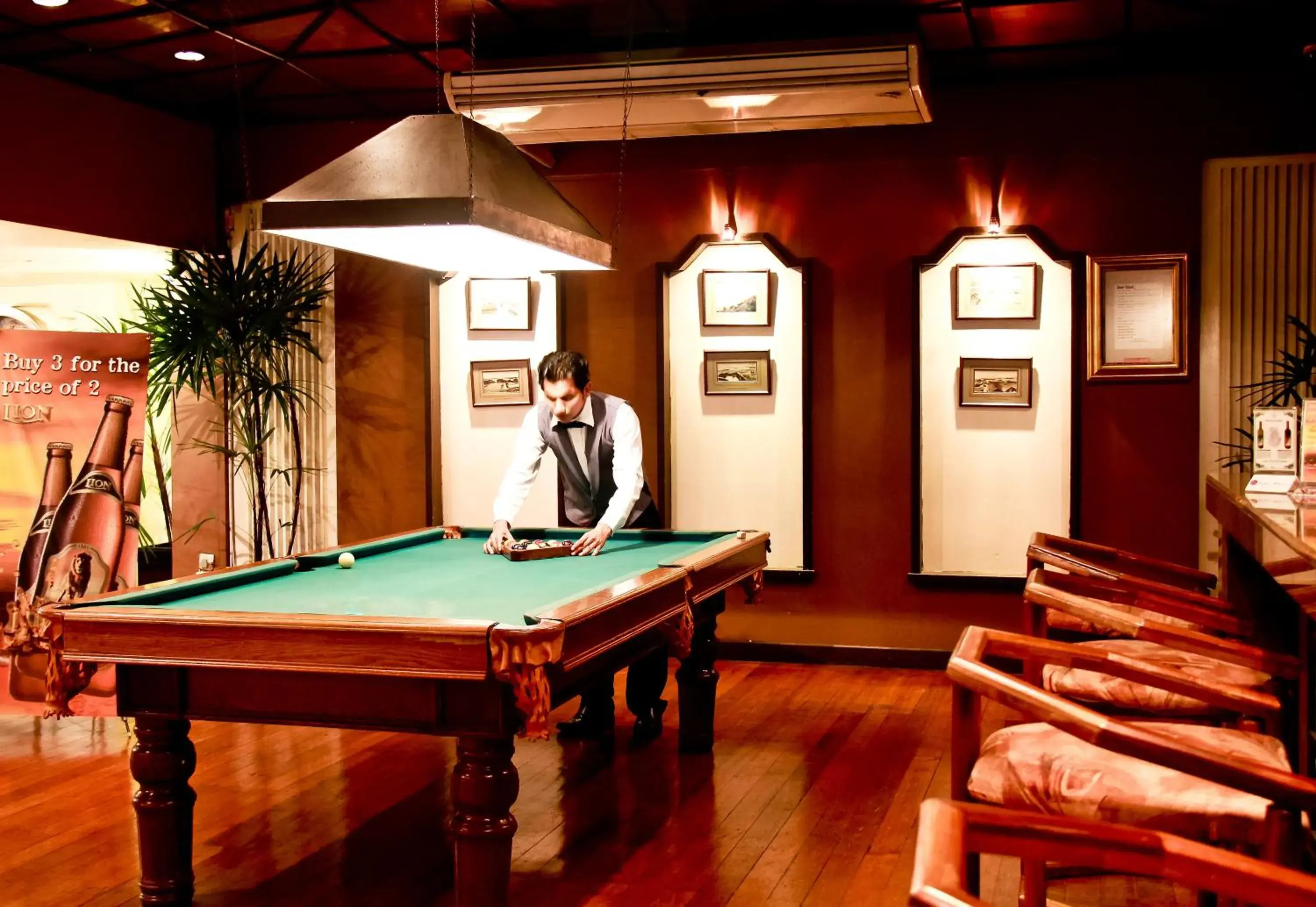 Billiard, Billiards in Grand Oriental Hotel