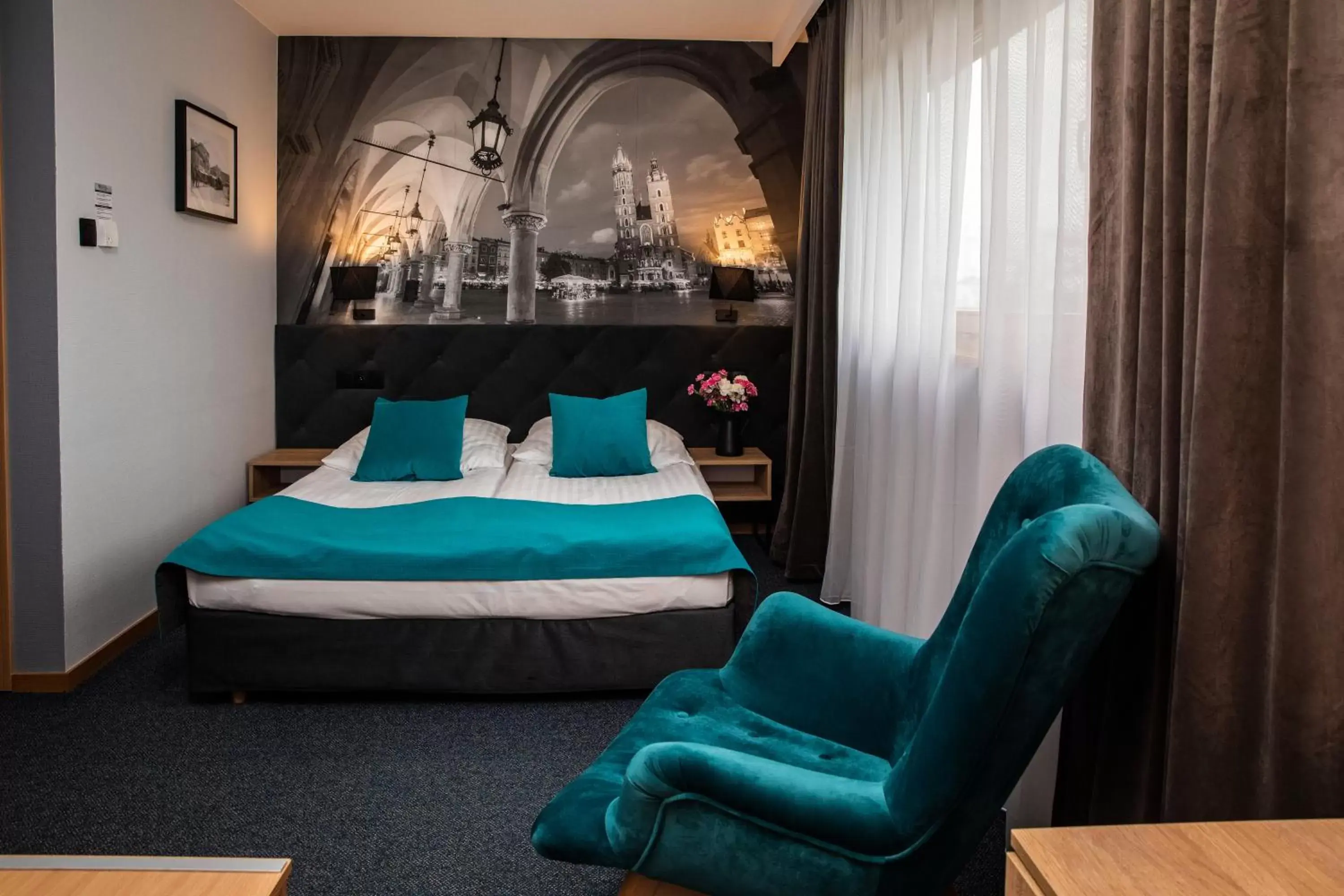 Bed in Hotel Pod Wawelem