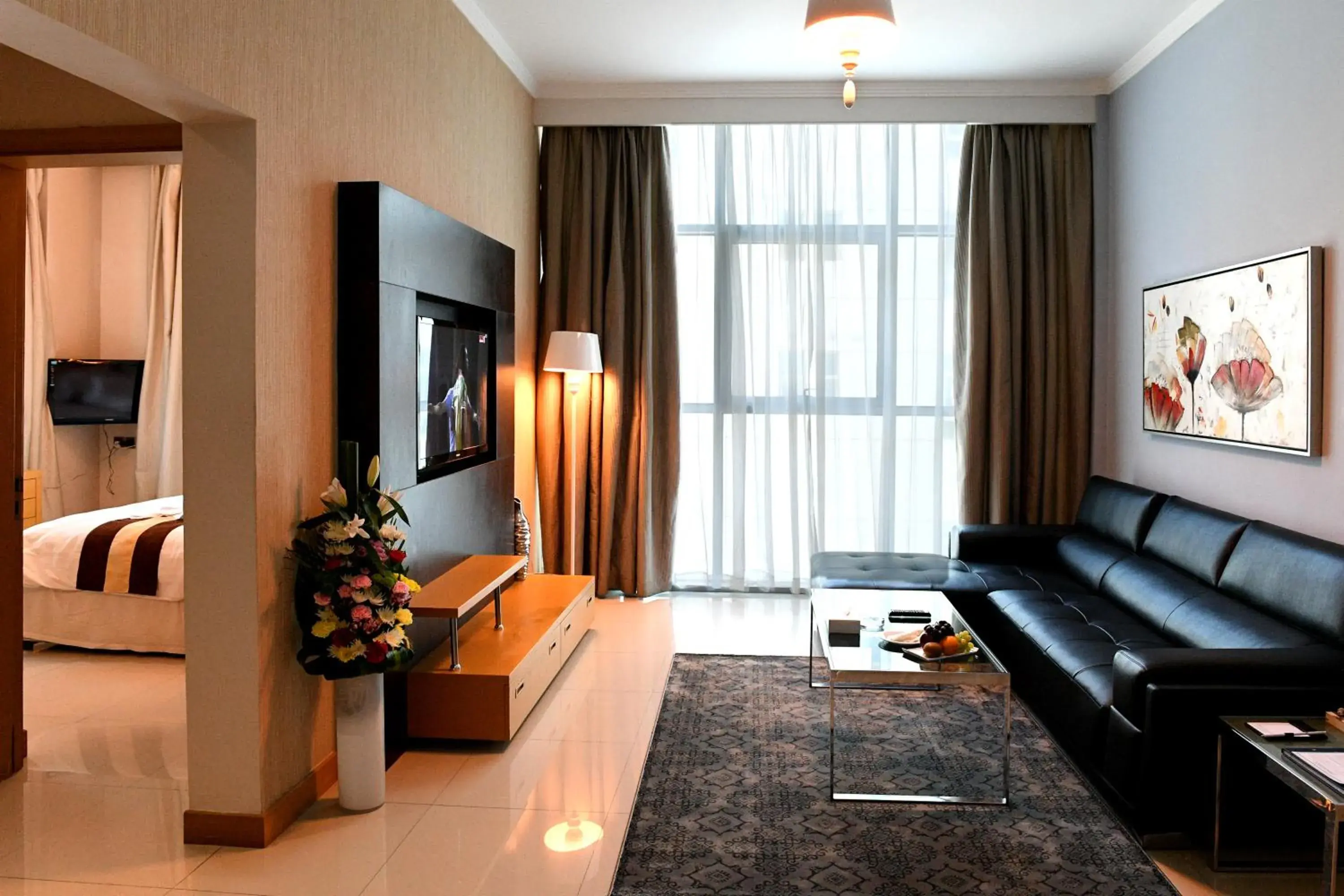 Living room, Lounge/Bar in Al Olaya Suites Hotel