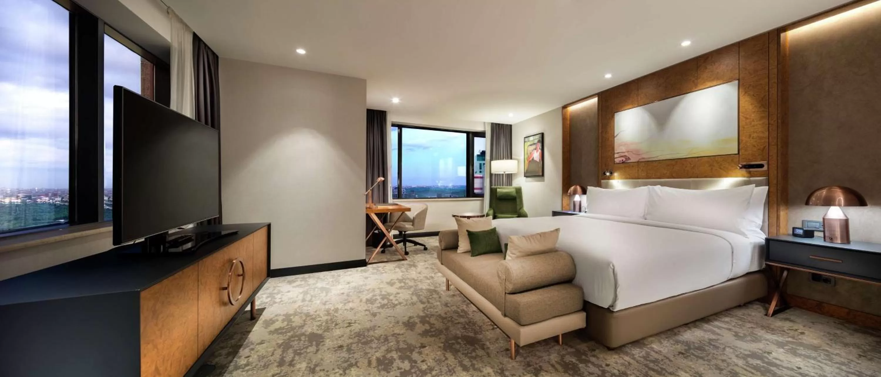 Bed in Hilton Istanbul Maslak