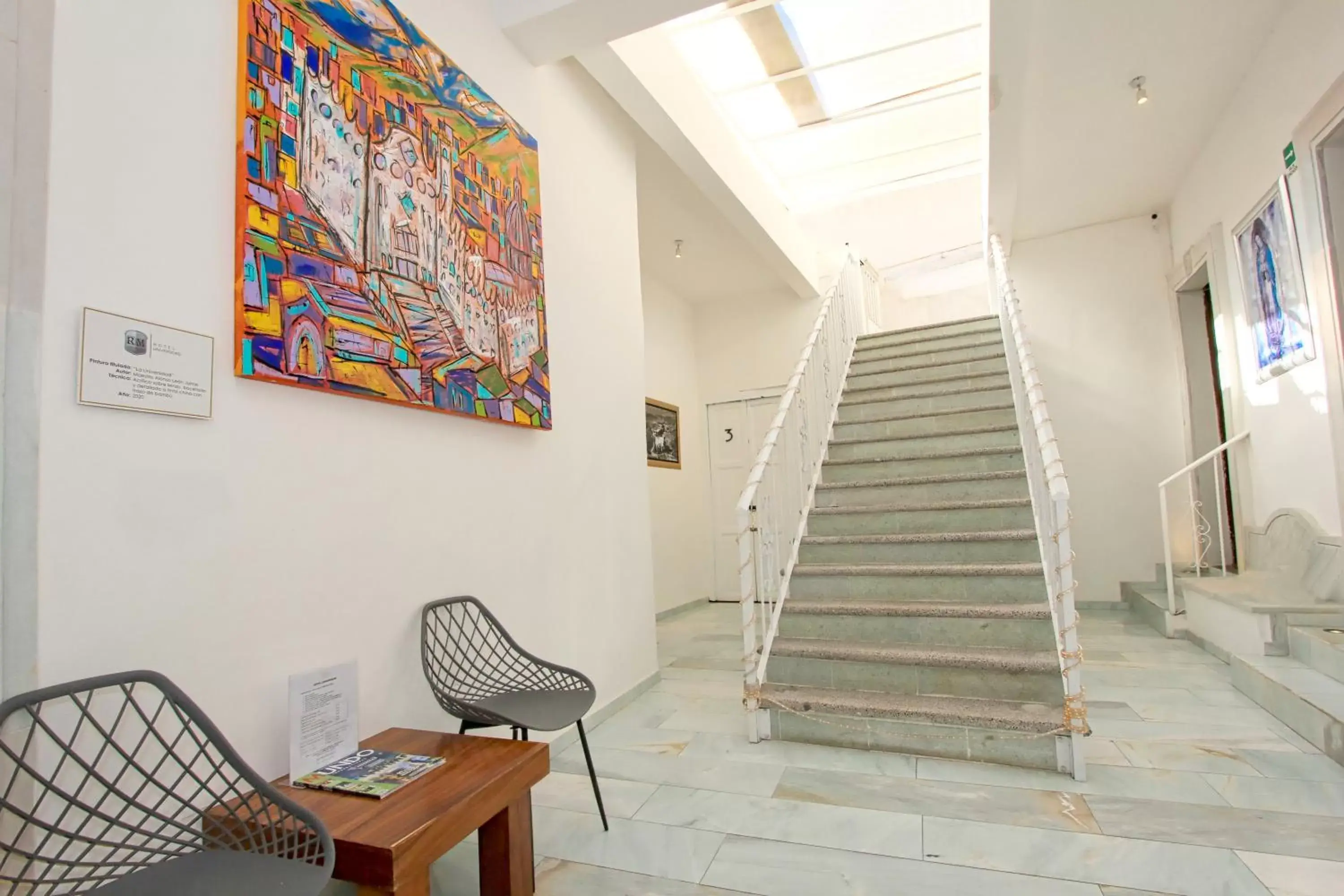 Lobby or reception in Hotel Universidad