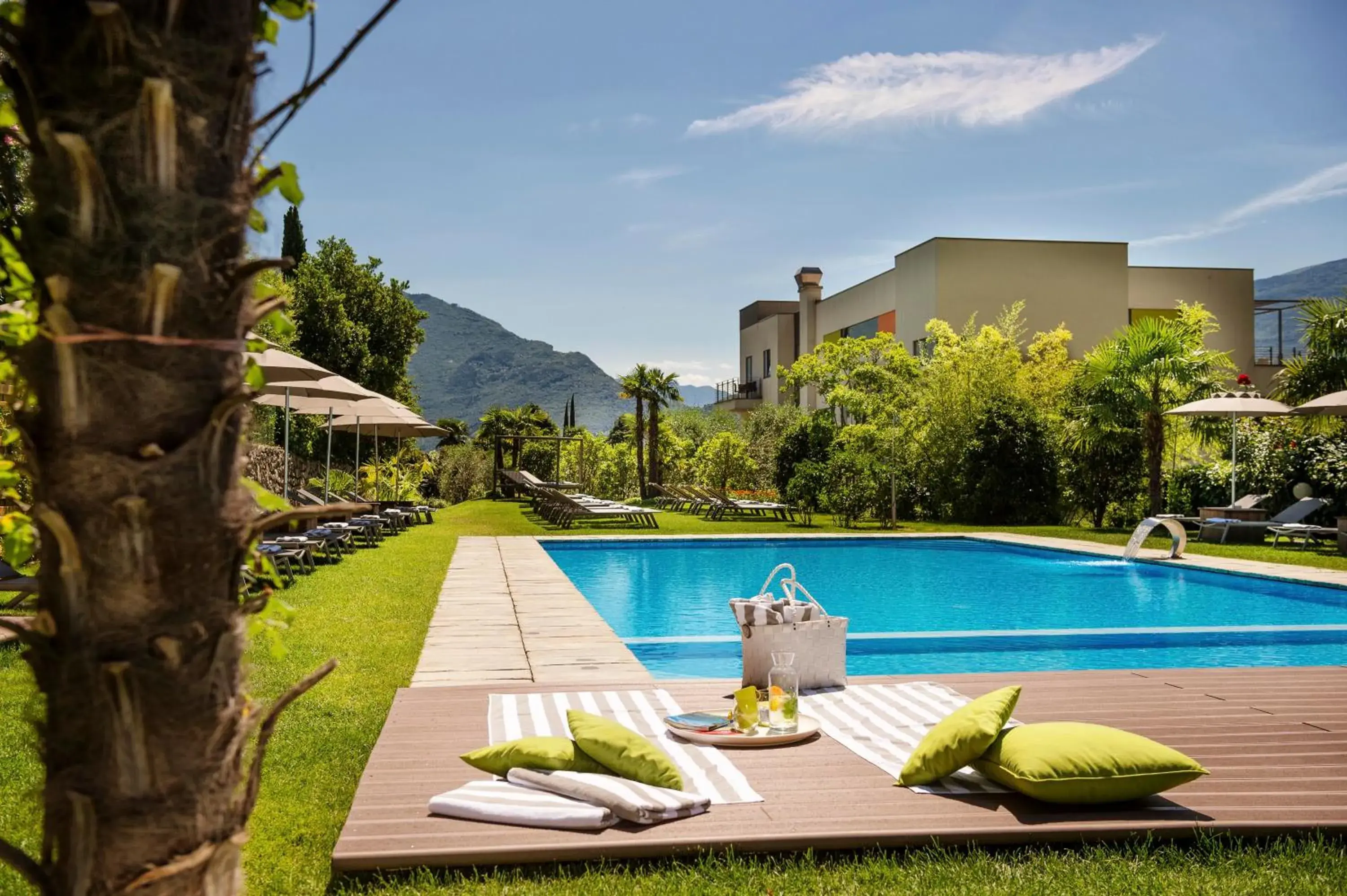 Garden, Swimming Pool in Active & Family Hotel Gioiosa