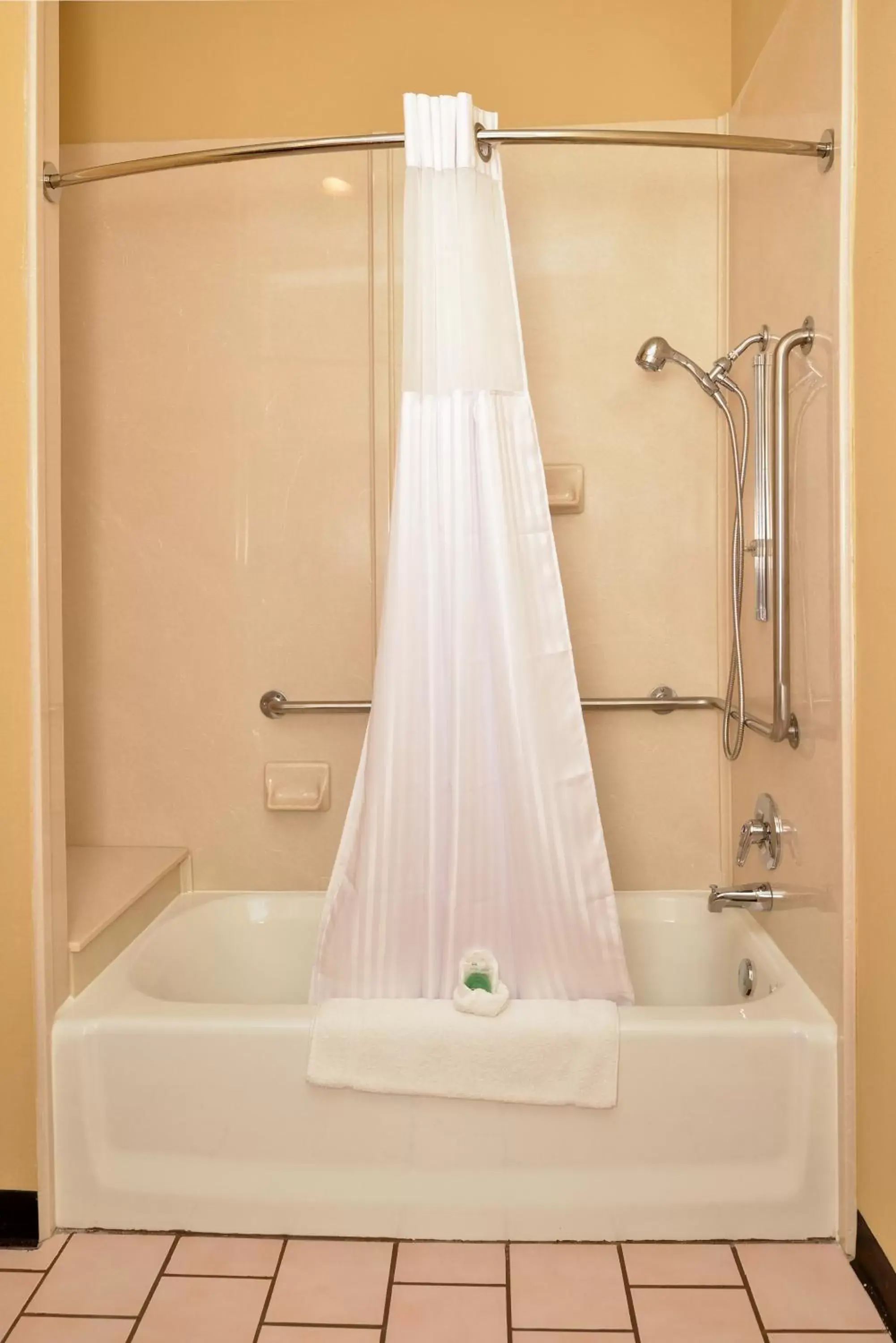 Shower, Bathroom in Boarders Inn and Suites by Cobblestone Hotels - Ardmore