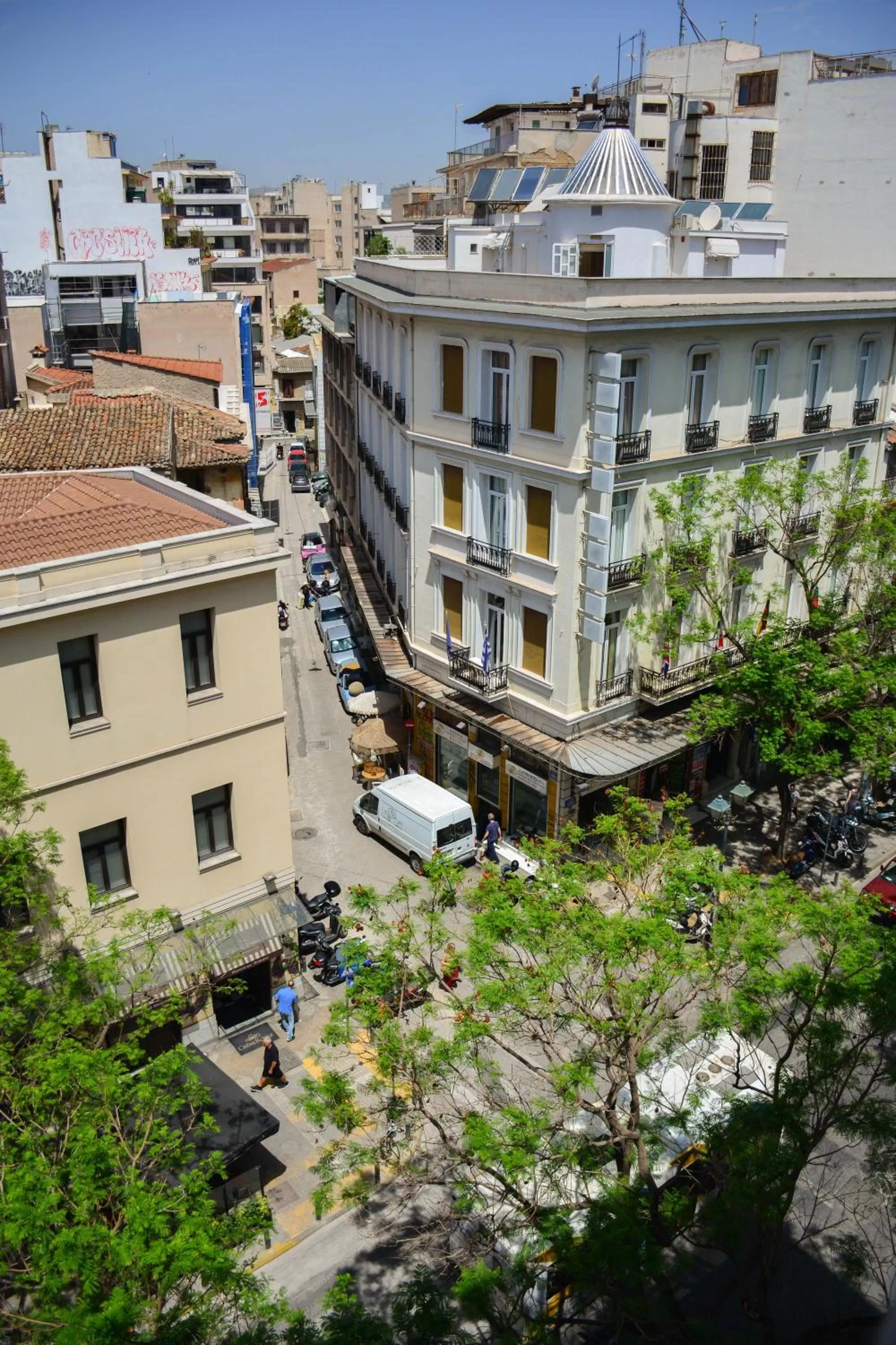 Bird's eye view in AthinA STREETAPARTMENTS