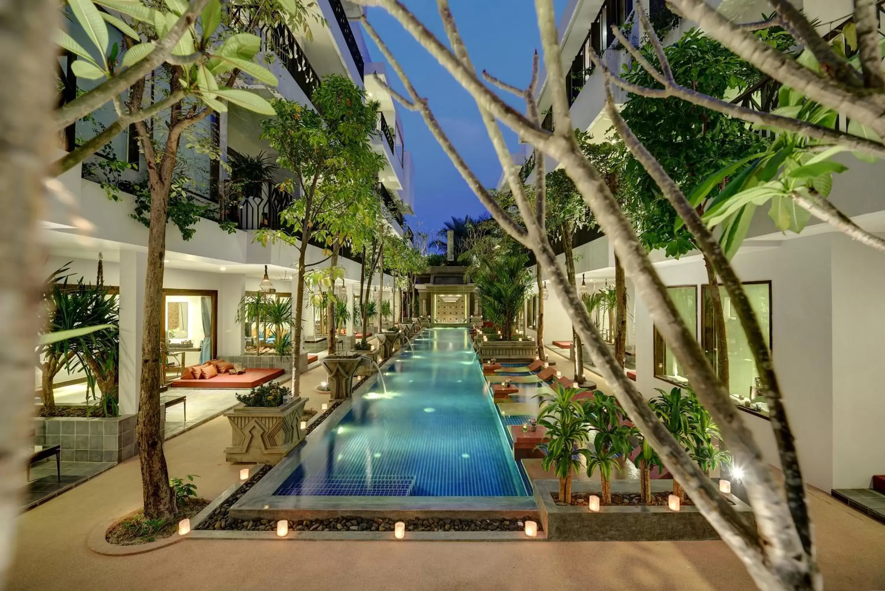 Pool view in Golden Temple Retreat Pool view in Golden Temple Retreat