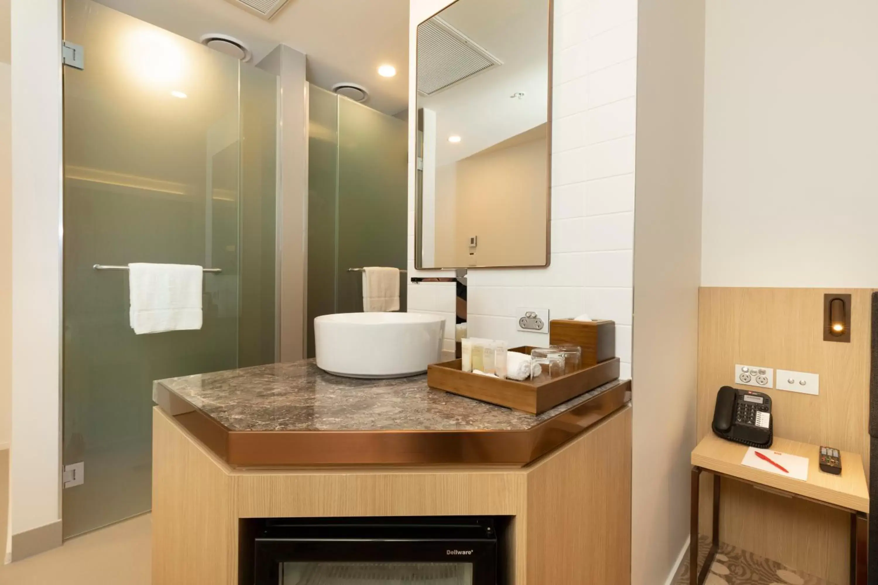 Bathroom in ibis Melbourne Central