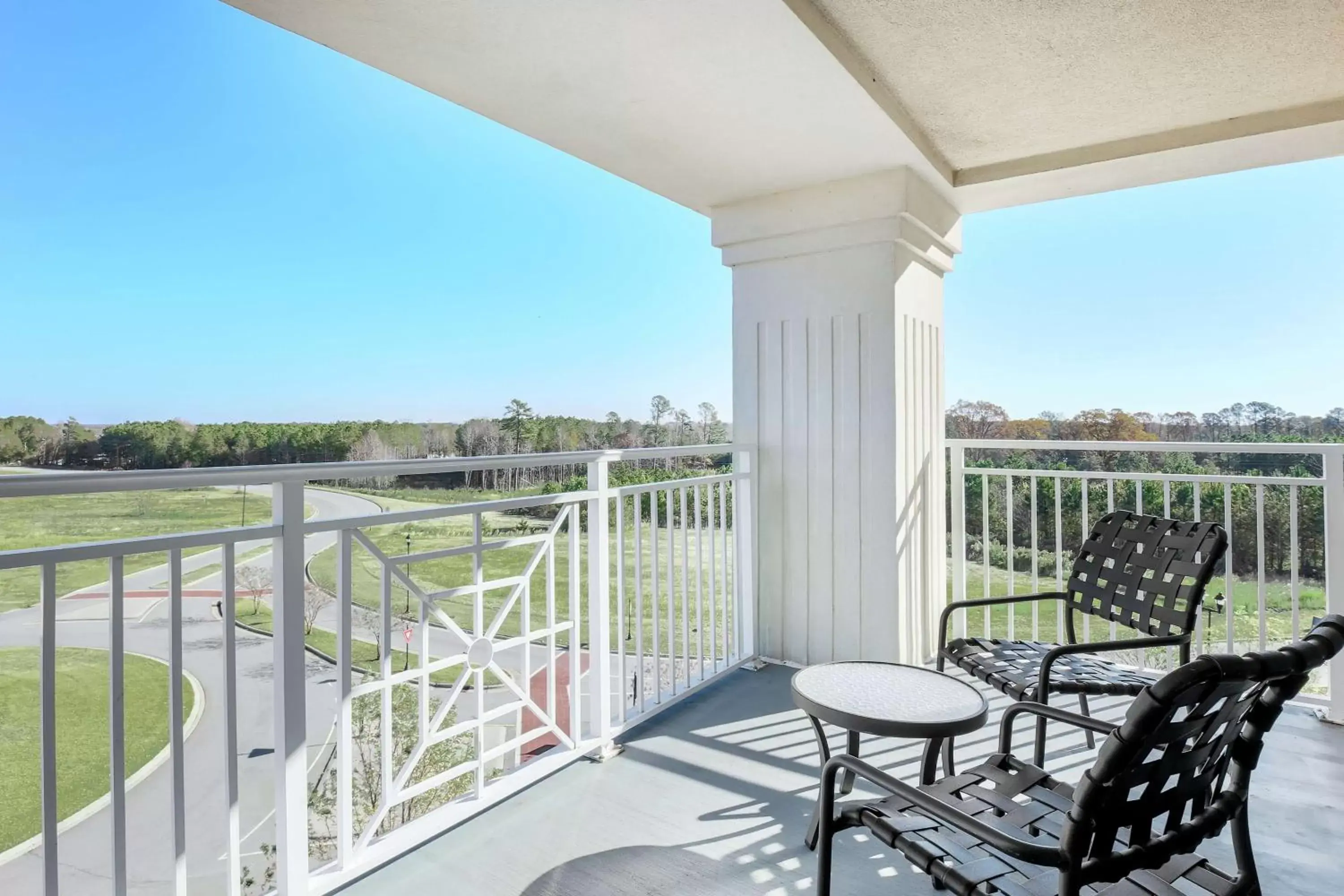 View (from property/room), Balcony/Terrace in Hilton Garden Inn Roanoke Rapids / Carolina Crossroads