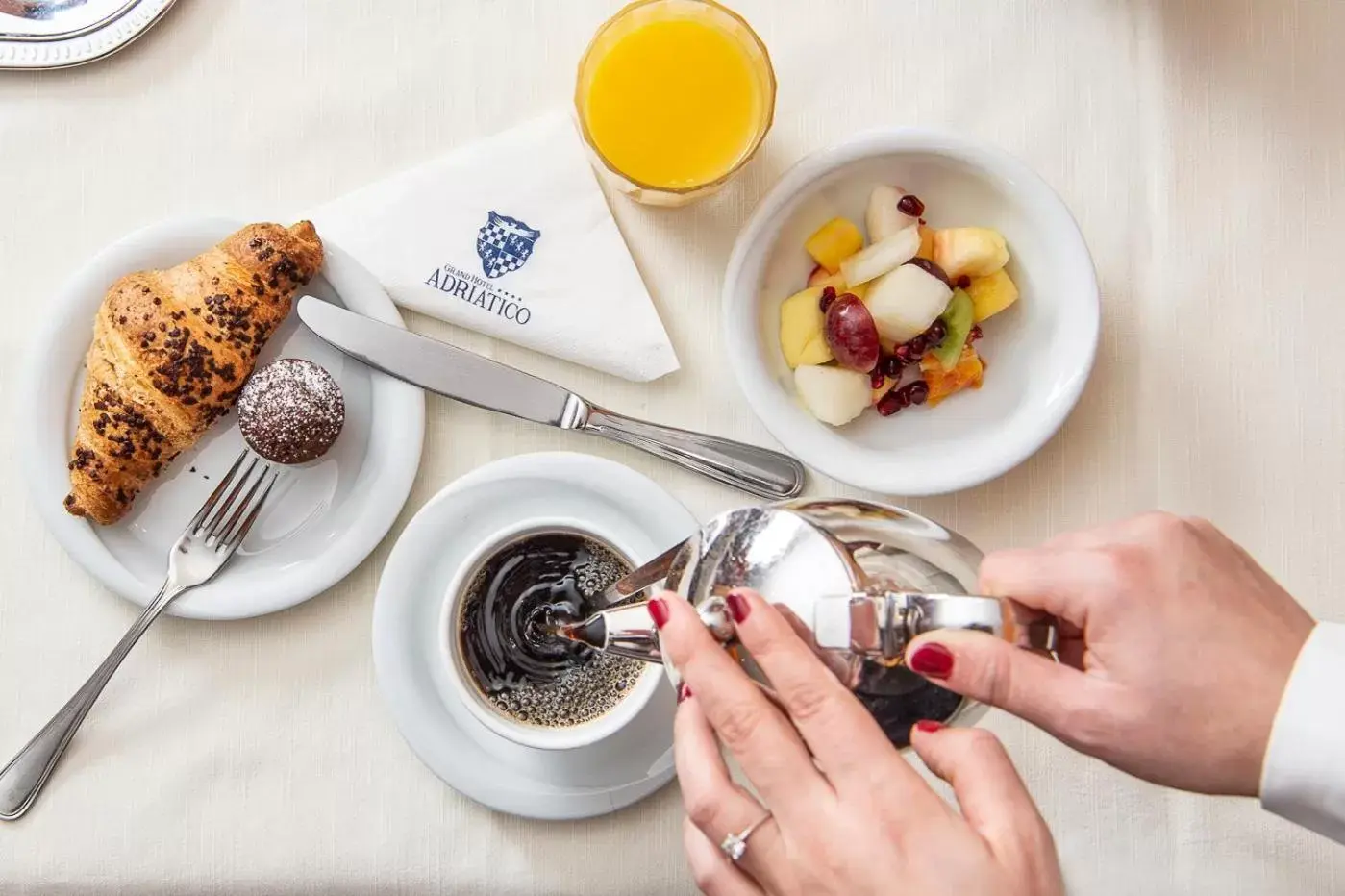 Breakfast in Grand Hotel Adriatico
