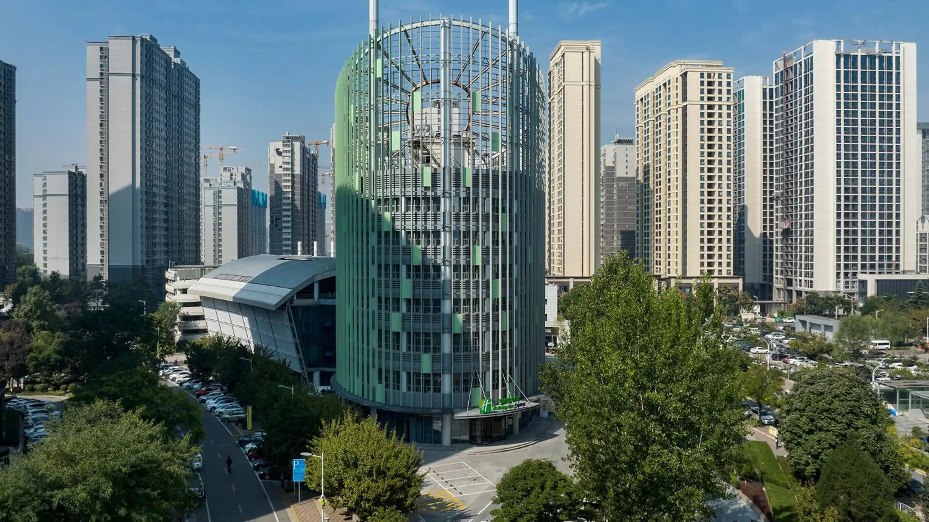 Property building in Holiday Inn Express Xi'an Qujiang Center, an IHG Hotel