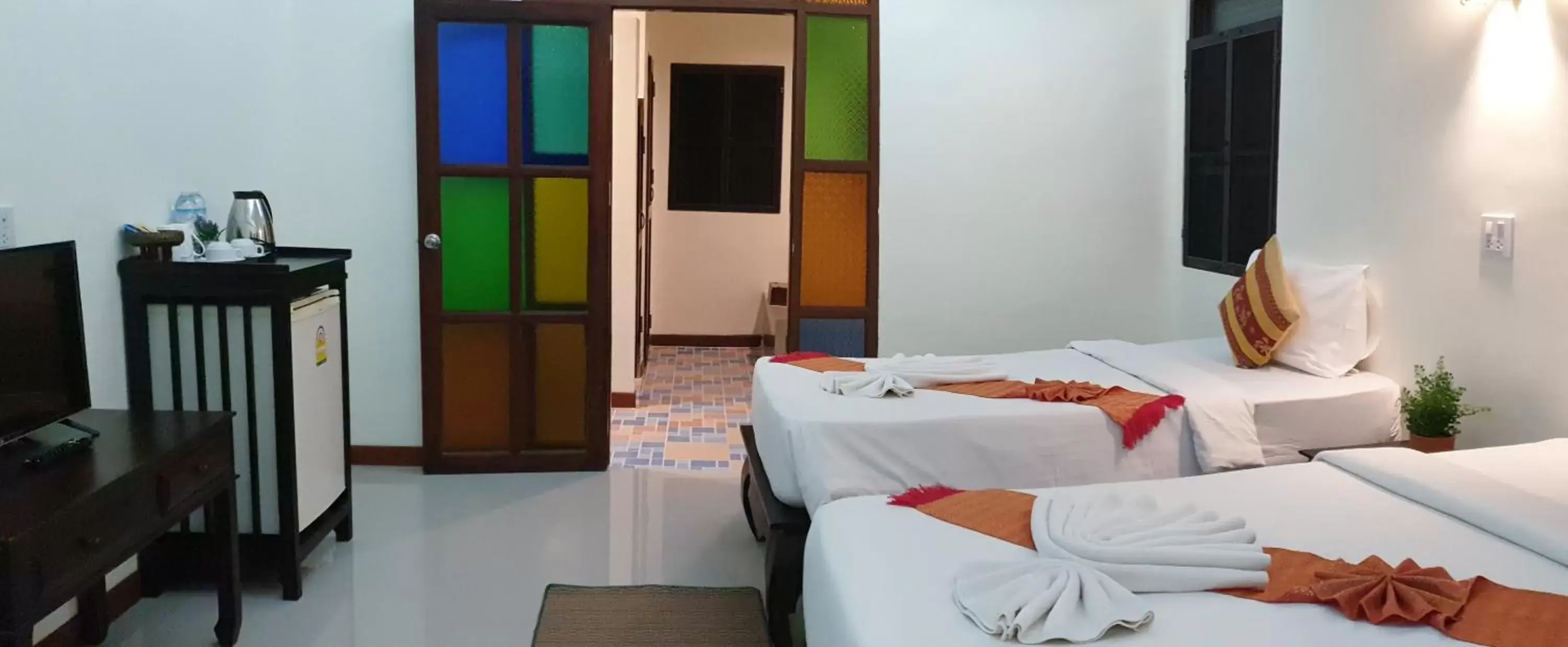 Bed in Rainforest Huahin Village Hotel Bed in Rainforest Huahin Village Hotel