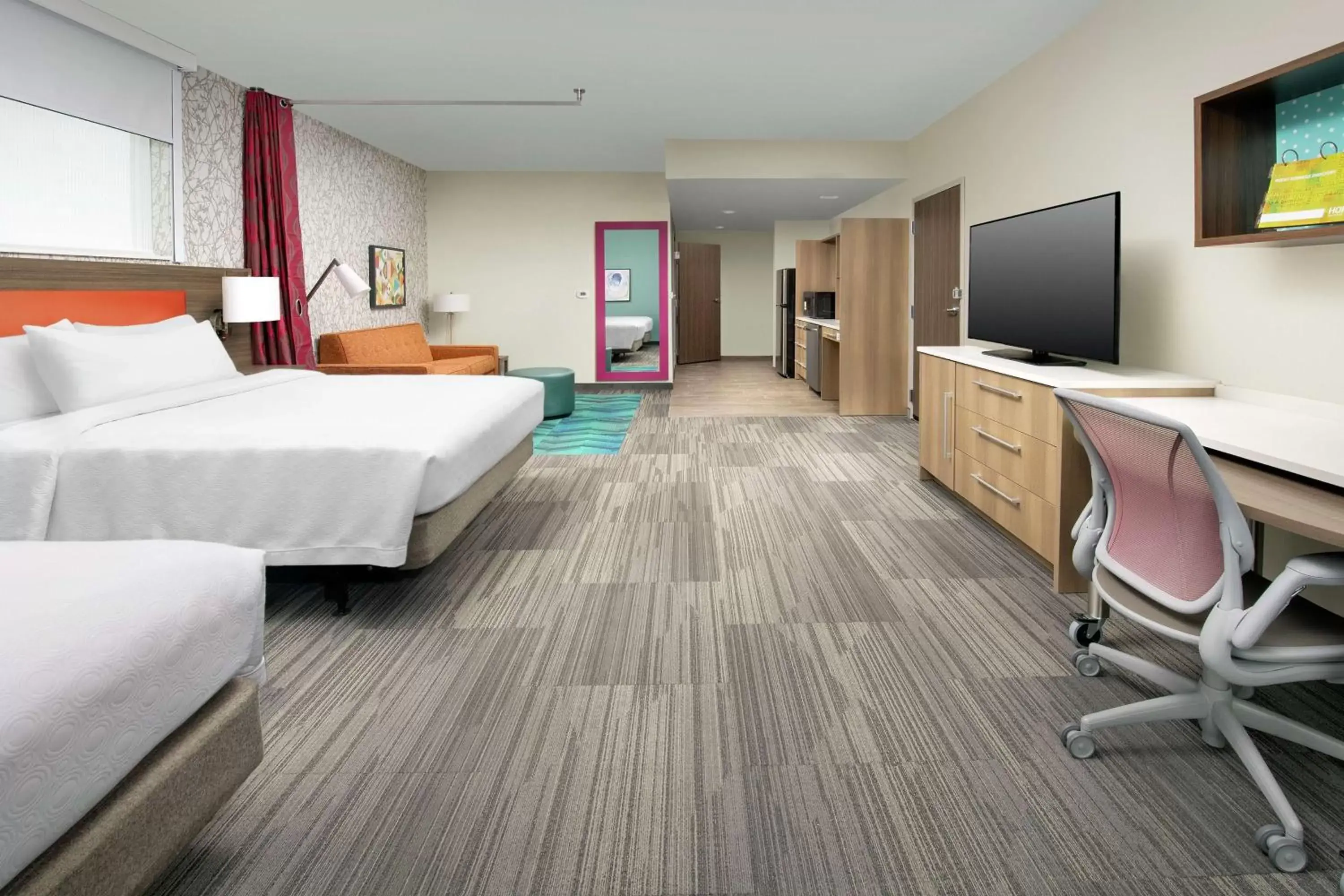 Bedroom in Home2 Suites By Hilton Edison