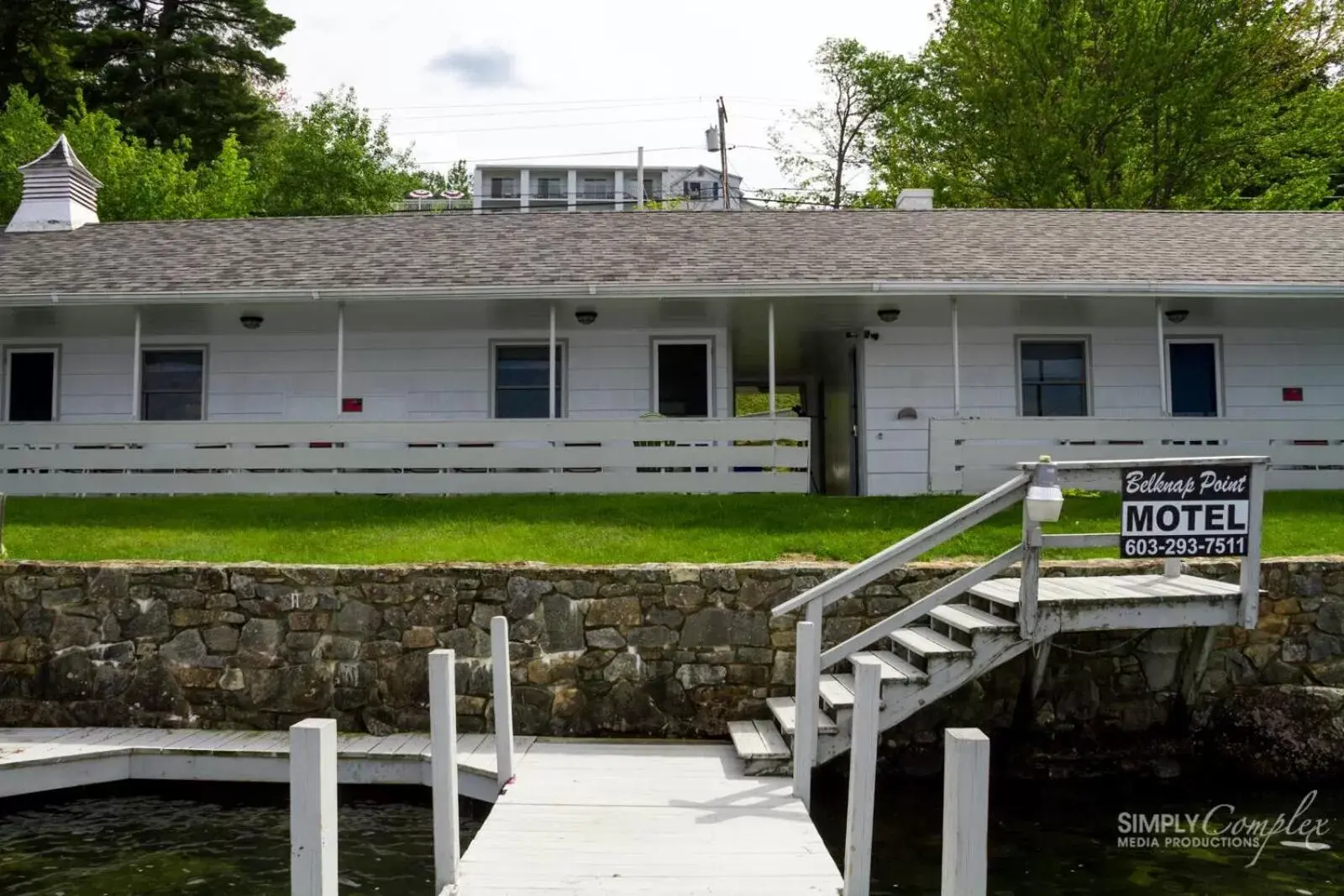 Bird's eye view, Property Building in Belknap Point Inn