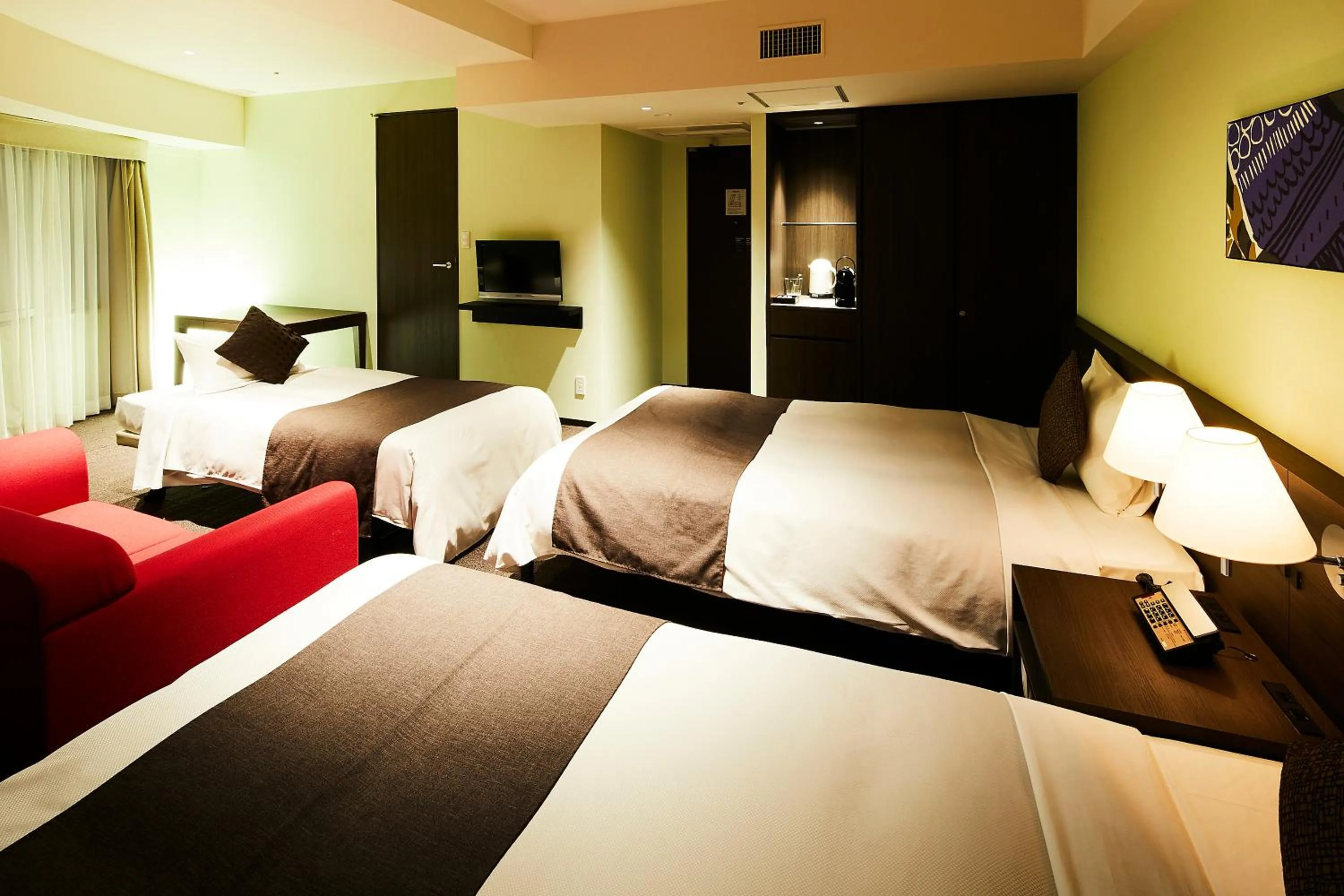 Bed in Ginza Grand Hotel