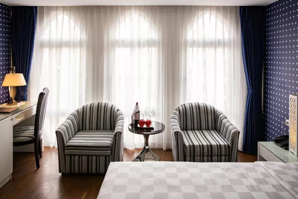 View (from property/room), Seating Area in Victor Metropolis Hanoi Hotel & Rooftop Bar