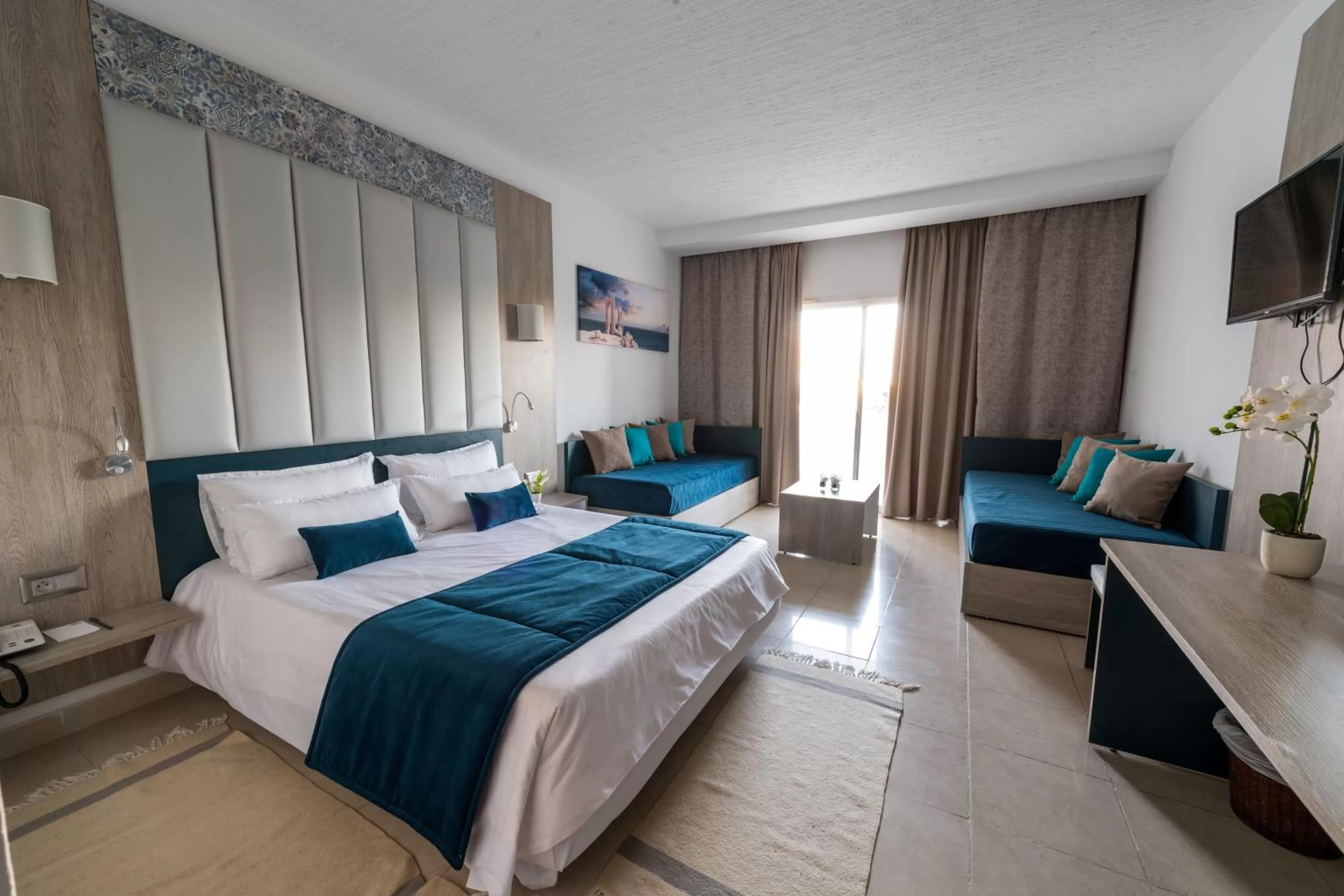 Bedroom, Bed in Mahdia Beach & Aqua Park