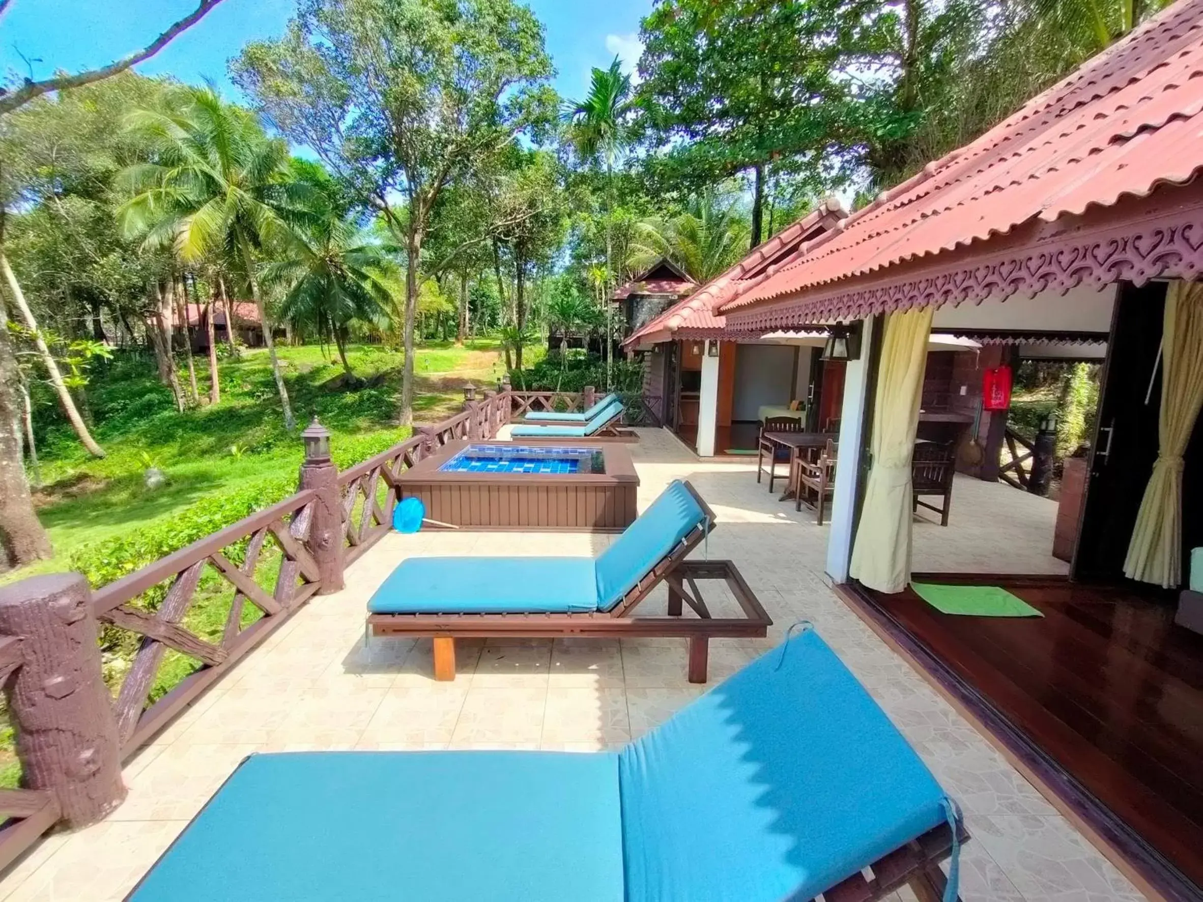 Patio, Swimming Pool in Koh Kood Beach Resort